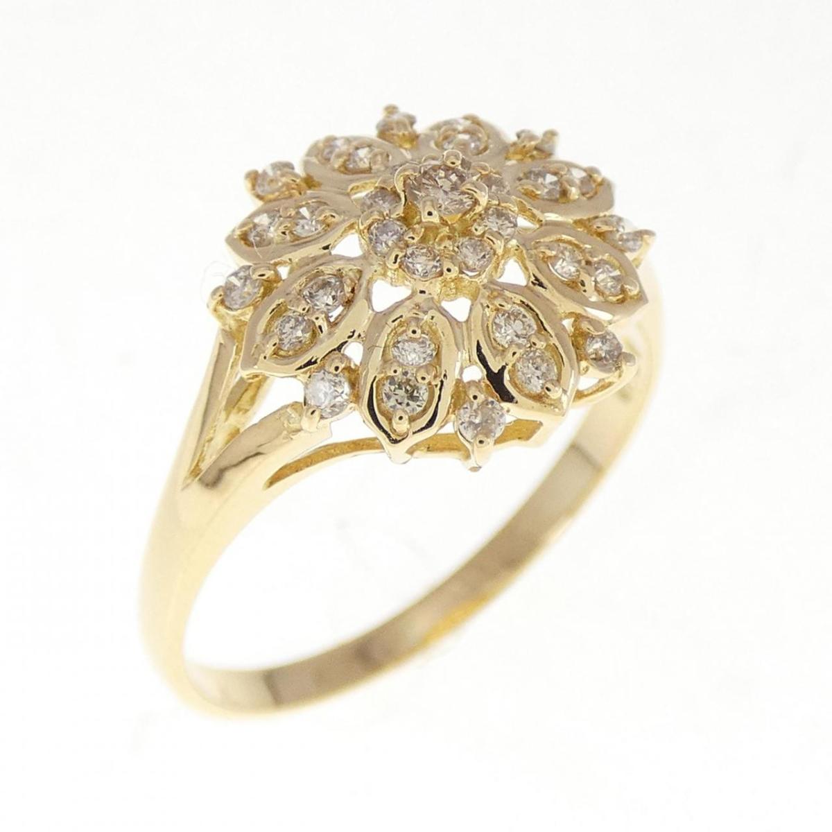 【KOMEHYO】 K18YG ダイヤモンド リング 0.20CT【中古】 【コメ兵】