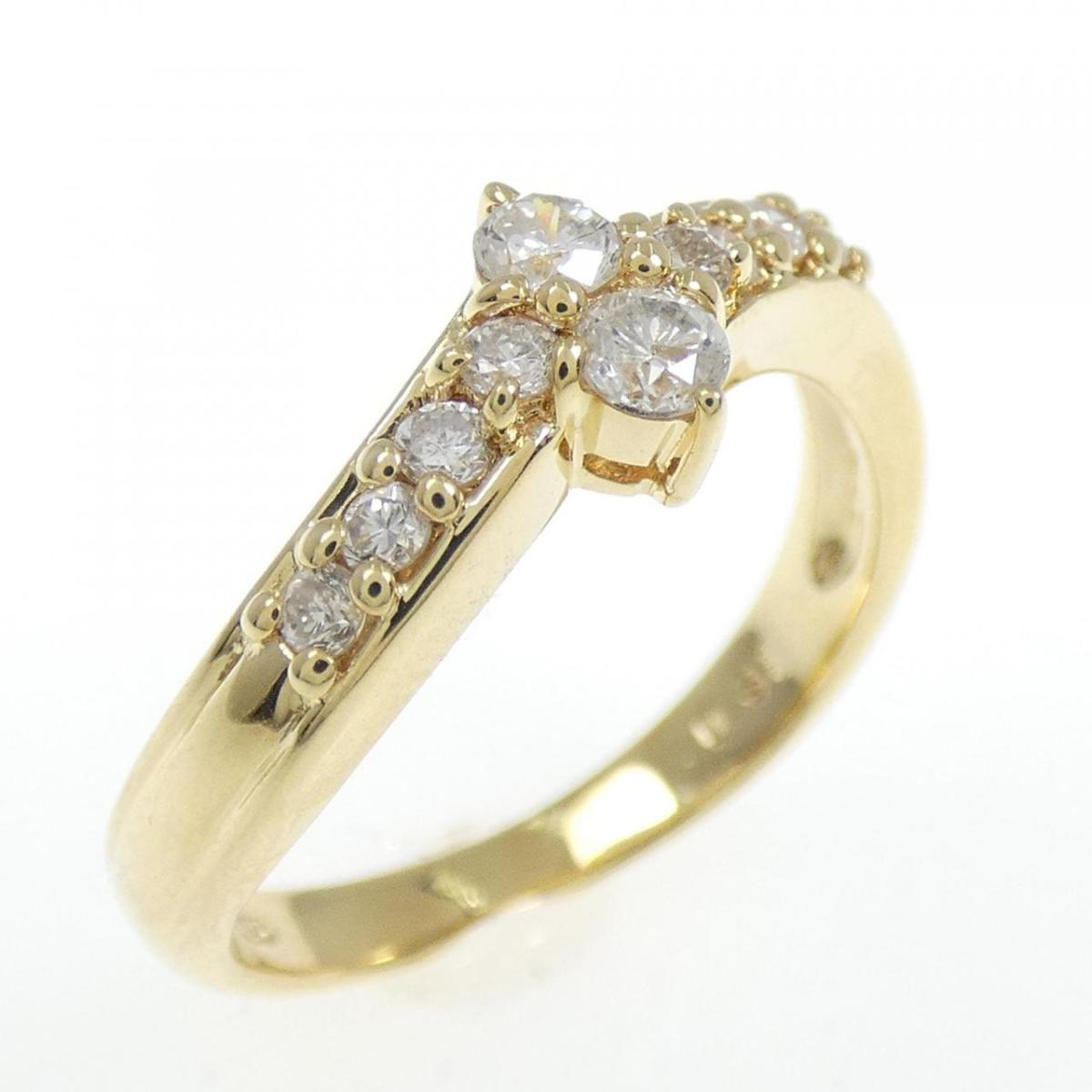 【KOMEHYO】 K18YG ダイヤモンド リング 0.31CT【中古】 【コメ兵】