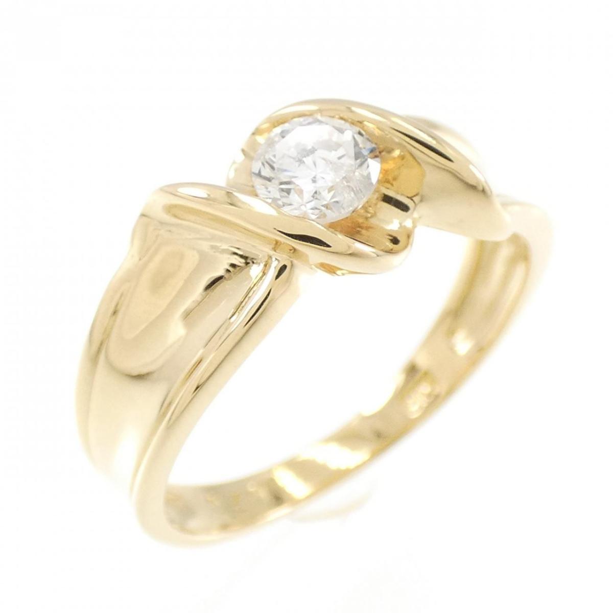 【KOMEHYO】 K18YG ダイヤモンド リング 0.20CT【中古】 【コメ兵】