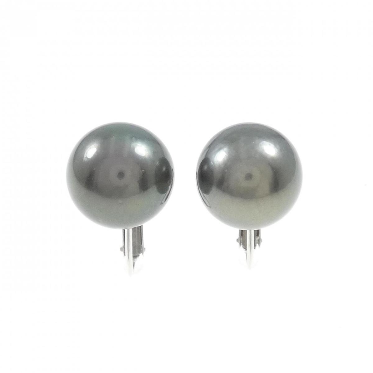 K14WG 黒蝶パール イヤリング 11.1mm【中古】 20,306円