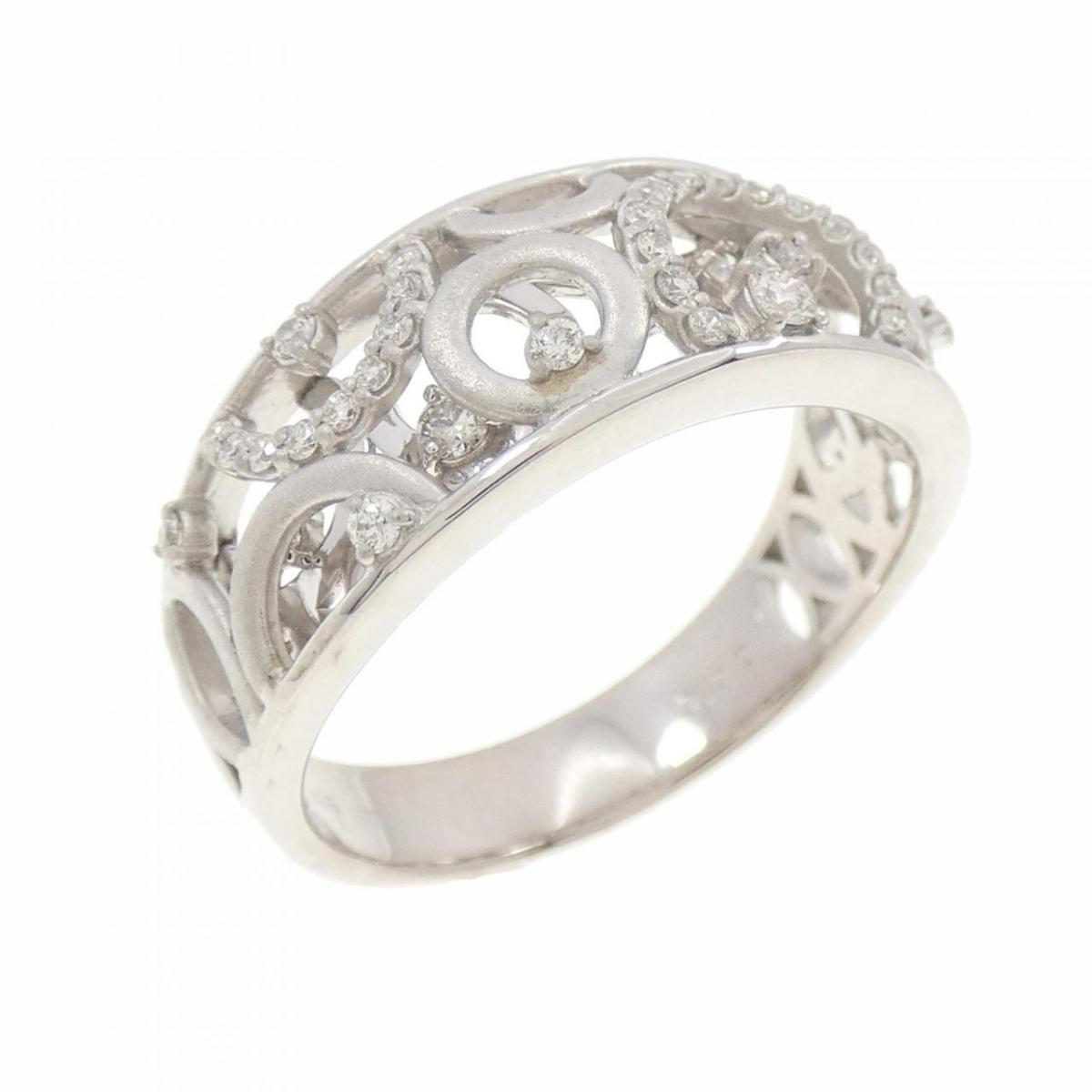 【KOMEHYO】 K18WG ダイヤモンド リング 0.30CT【中古】 【コメ兵】