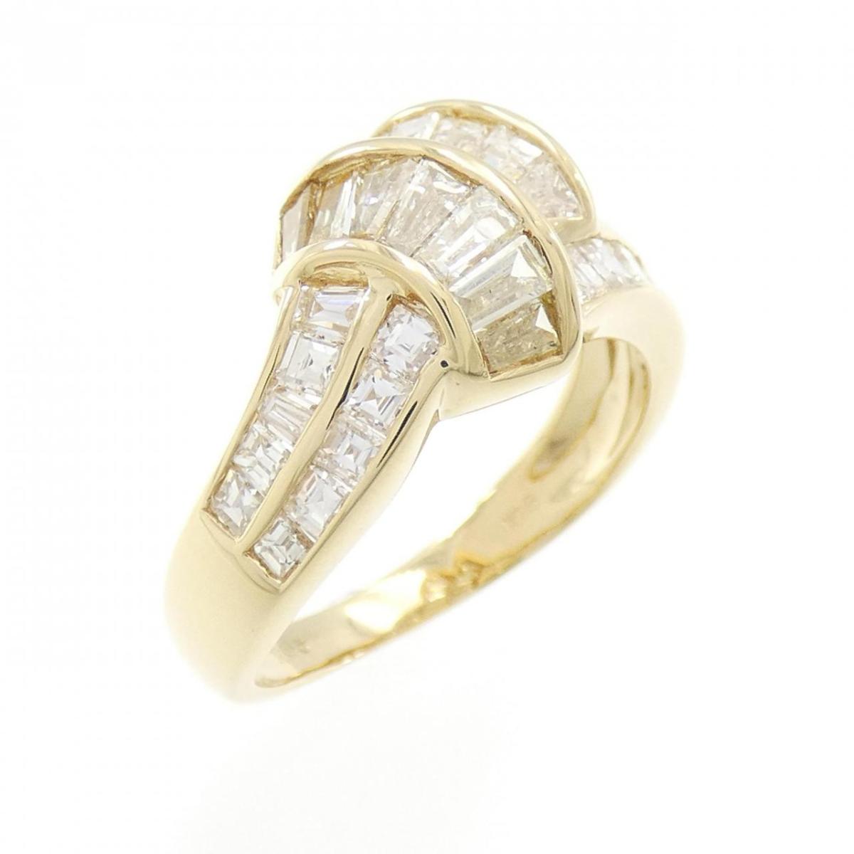 【KOMEHYO】 K18YG ダイヤモンド リング 1.36CT【中古】 【コメ兵】