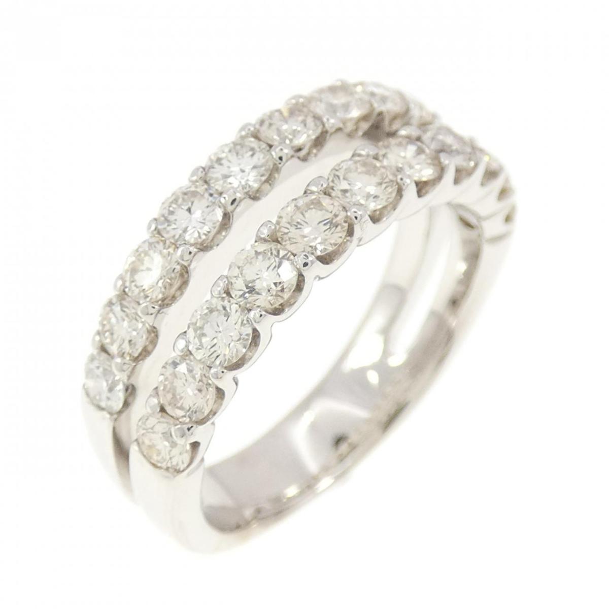 【KOMEHYO】 K18WG ダイヤモンド リング 1.34CT【中古】 【コメ兵】