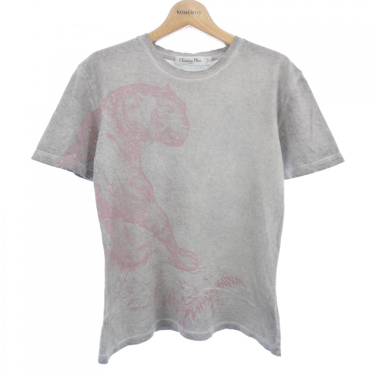 【カジュアルコーデにも】DIOR Tシャツ カジュアルシャツ ショートラウンドテール コーデュロイ風