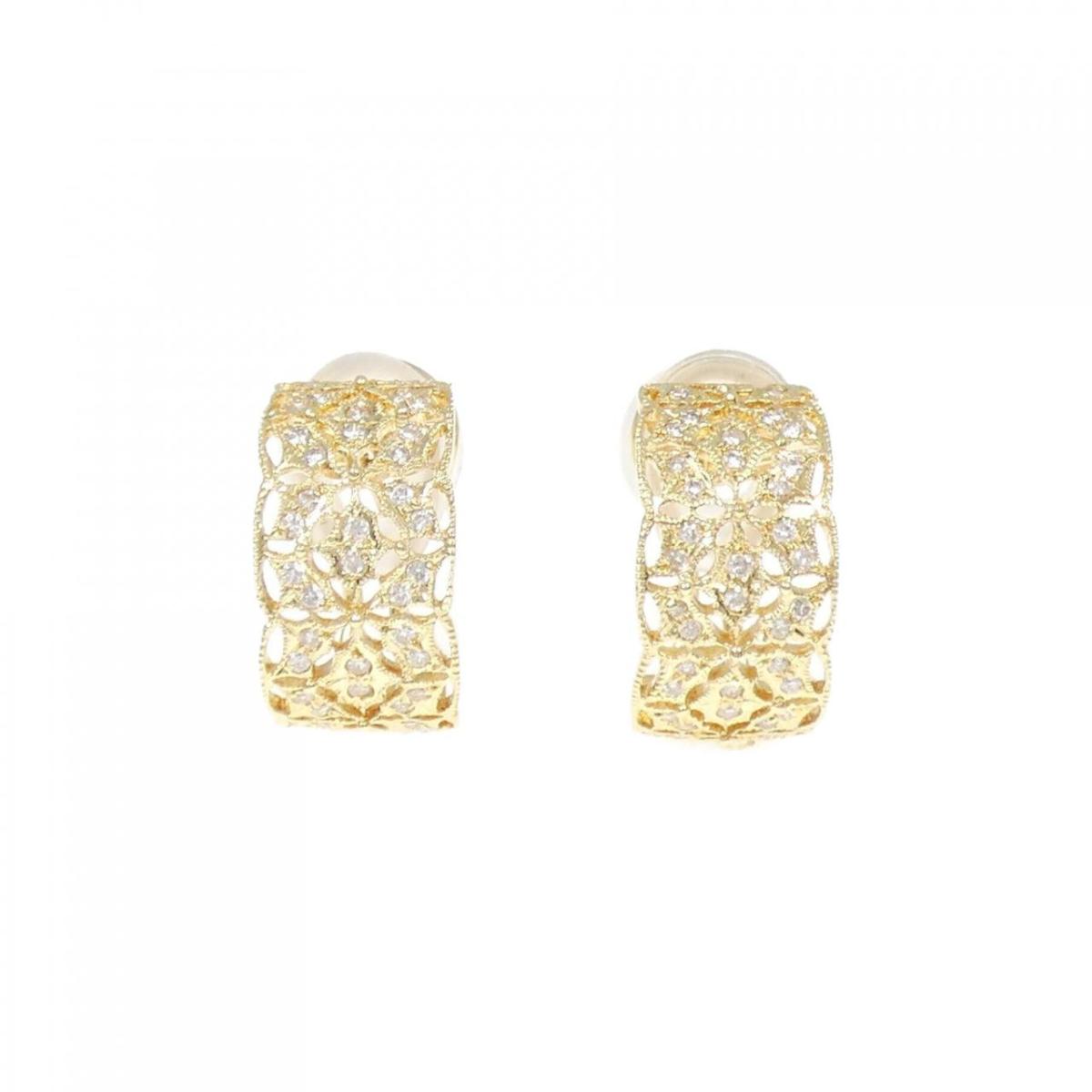【KOMEHYO】 K18YG ダイヤモンド ピアス/イヤリング 0.51CT【中古】 【コメ兵】