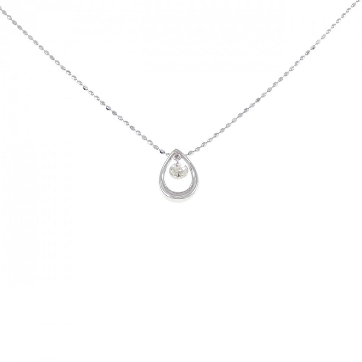 【KOMEHYO】 K18WG ダイヤモンド ネックレス 0.10CT【中古】 【コメ兵】