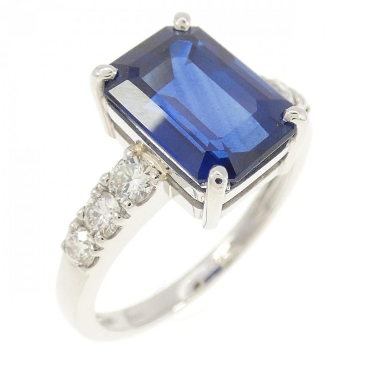 【リメイク】PT サファイヤ リング 3.93CT タイ産【中古】｜KOMEHYO ONLINESTORE 店 440,240円