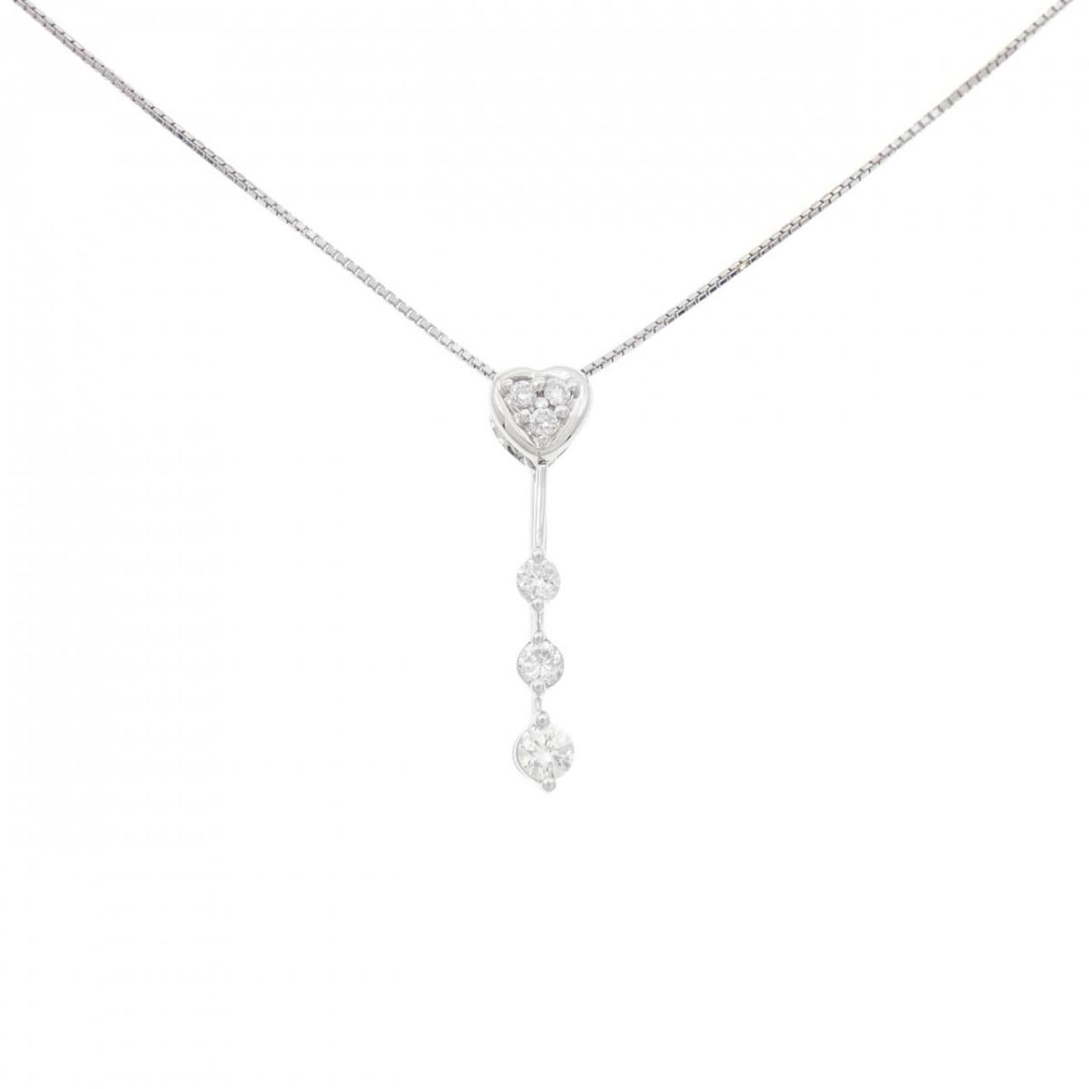 【KOMEHYO】 K18WG ハート ダイヤモンド ネックレス 0.35CT【中古】 【コメ兵】｜KOMEHYO ONLINESTORE 店