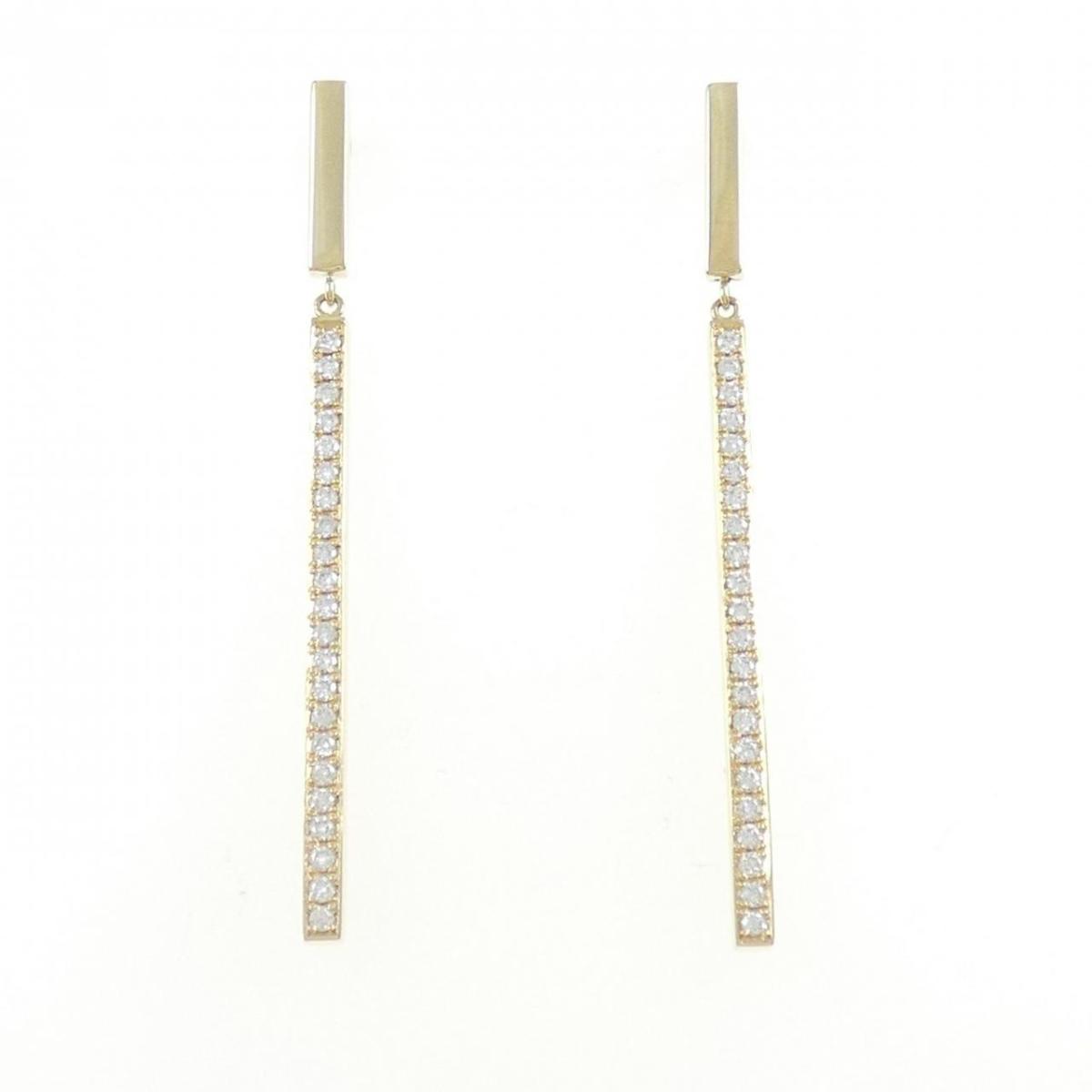 【KOMEHYO】 K18YG ダイヤモンド ピアス 0.32CT【中古】 【コメ兵】
