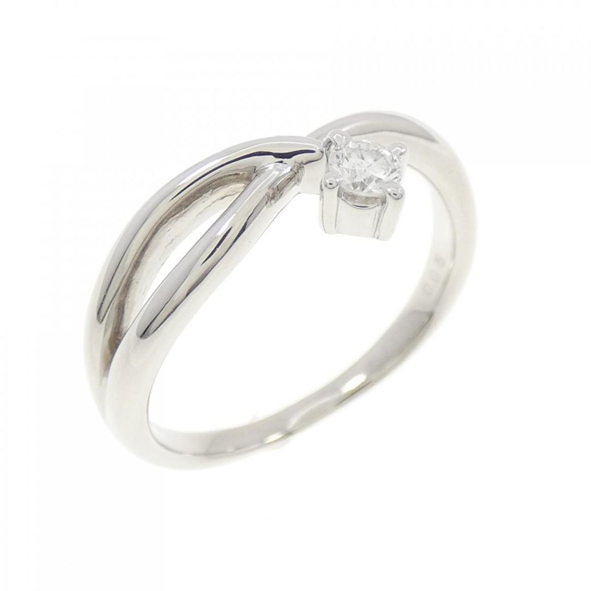 【KOMEHYO】 PT ソリティア ダイヤモンド リング 0.05CT【中古】 【コメ兵】