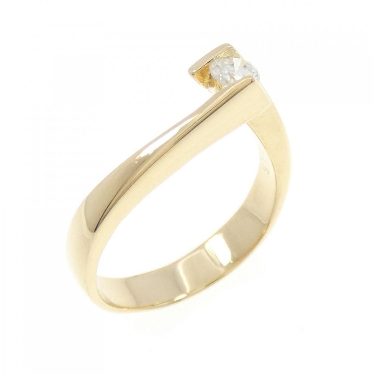 【KOMEHYO】 K18YG ダイヤモンド リング 0.15CT【中古】 【コメ兵】