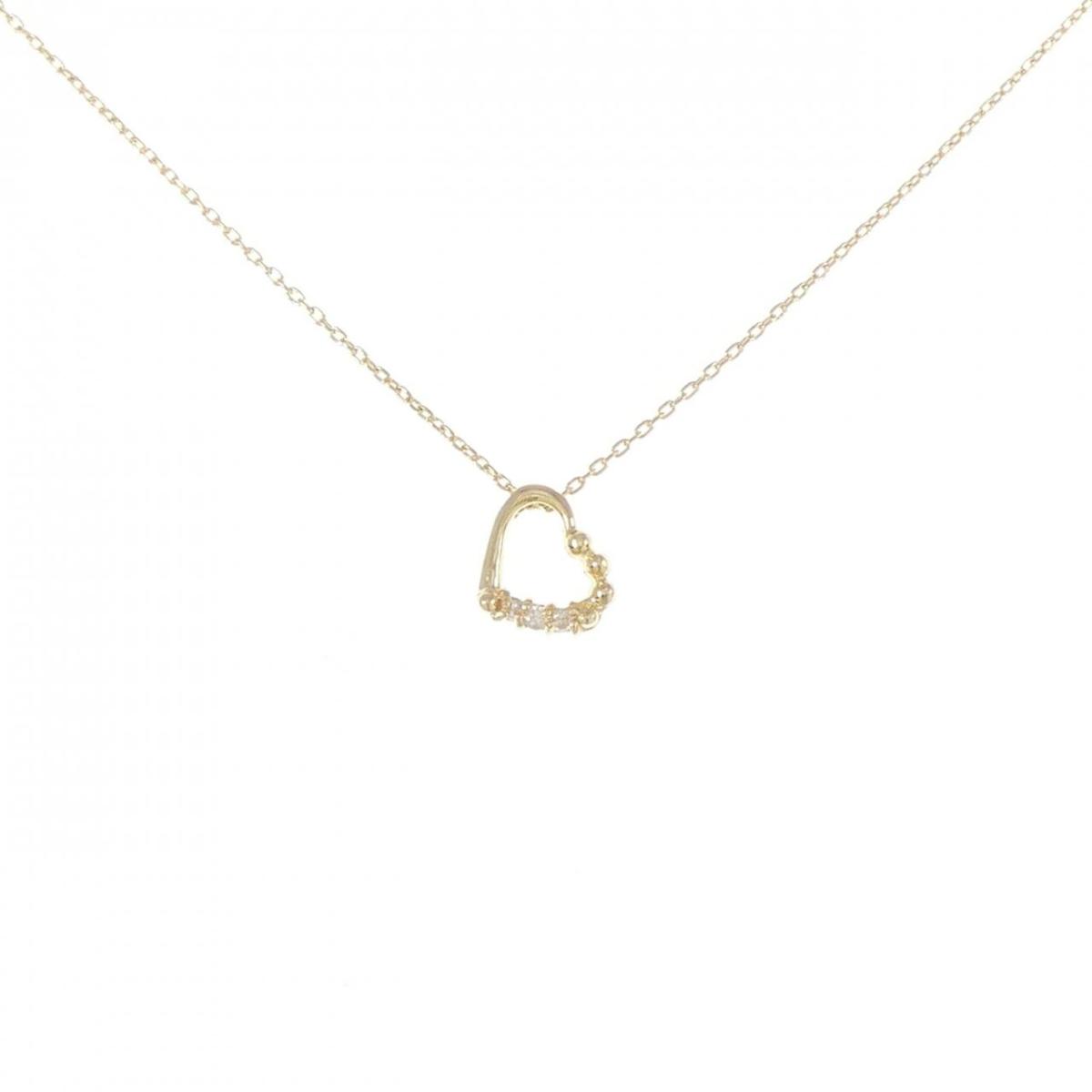 【KOMEHYO】 K18YG ハート ダイヤモンド ネックレス【中古】 【コメ兵】 32,214円