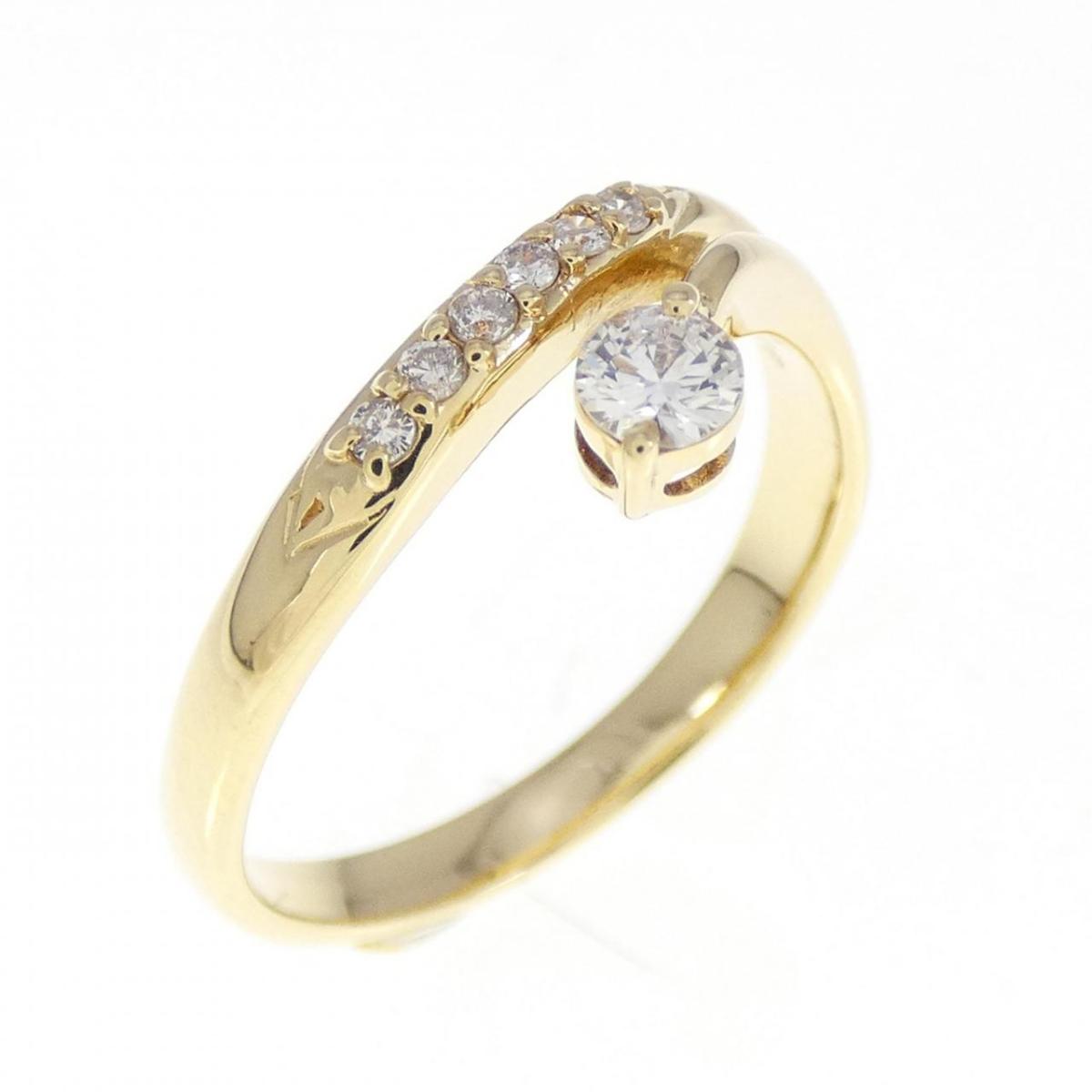 【KOMEHYO】 K18YG ダイヤモンド リング 0.15CT【中古】 【コメ兵】