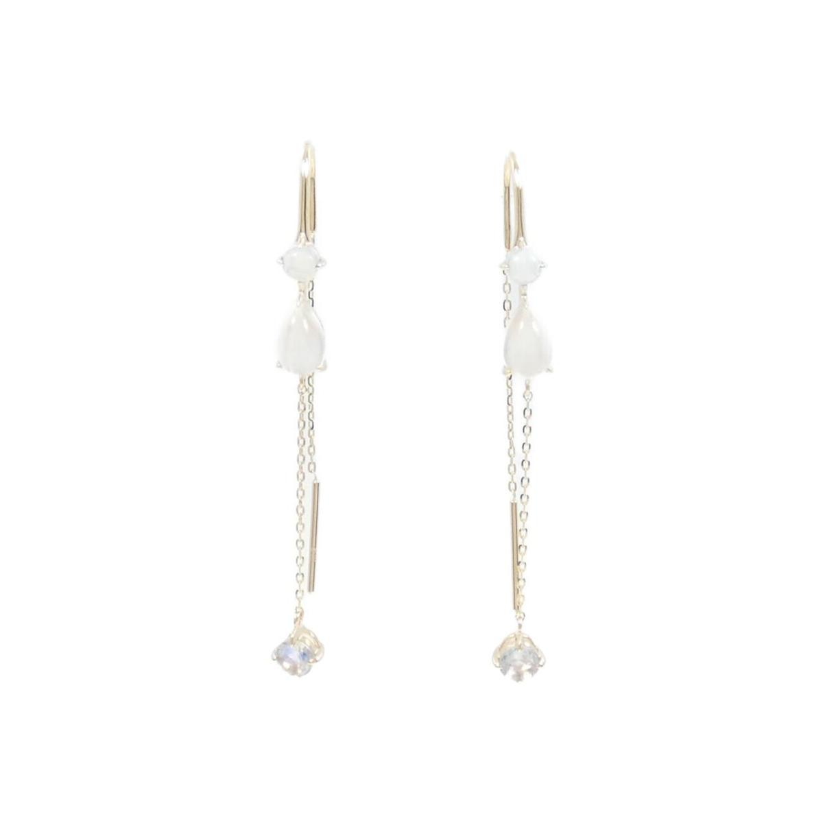 スタージュエリー ムーンセッティングピアス k18 ゴールド MOON SETTING DIAMOND CHAIN PIERCED EARRINGS(2ZP1659)K18