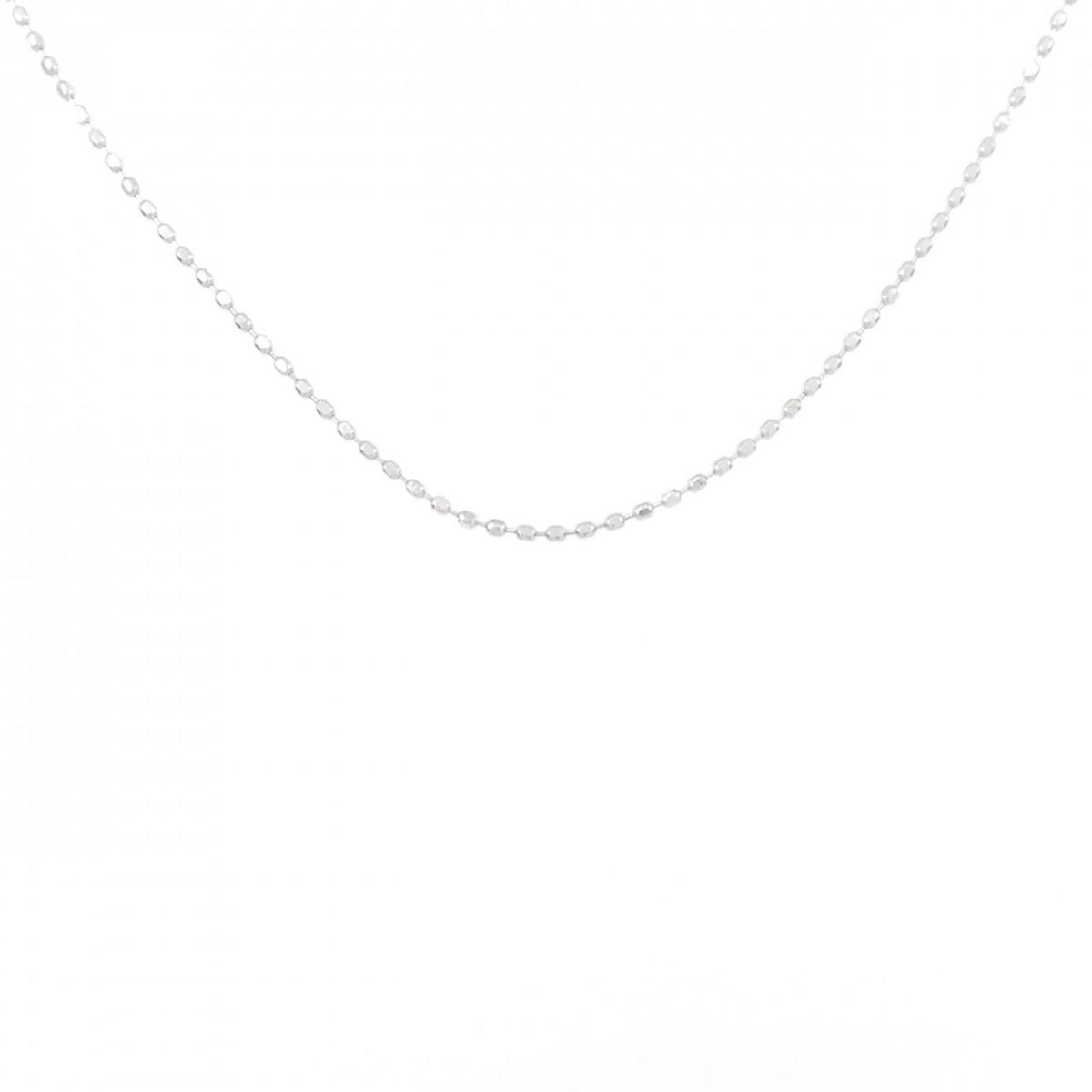 楽天市場】ボールチェーン Y字 ネックレス K18WG ホワイトゴールド