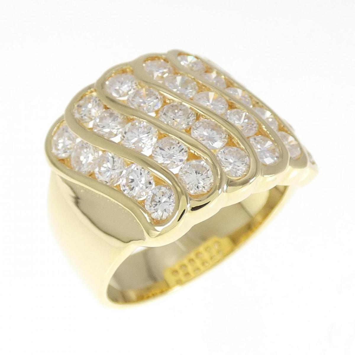【KOMEHYO】 K18YG ダイヤモンド リング 2.15CT【中古】 【コメ兵】