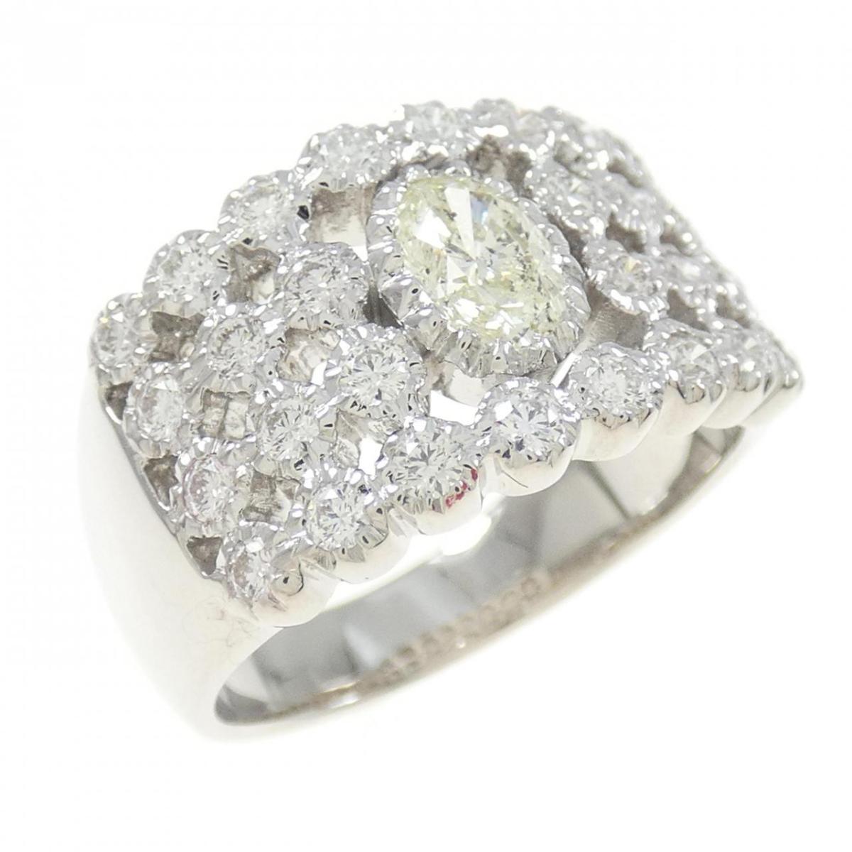 【KOMEHYO】 K18WG ダイヤモンド リング 0.441CT【中古】 【コメ兵】
