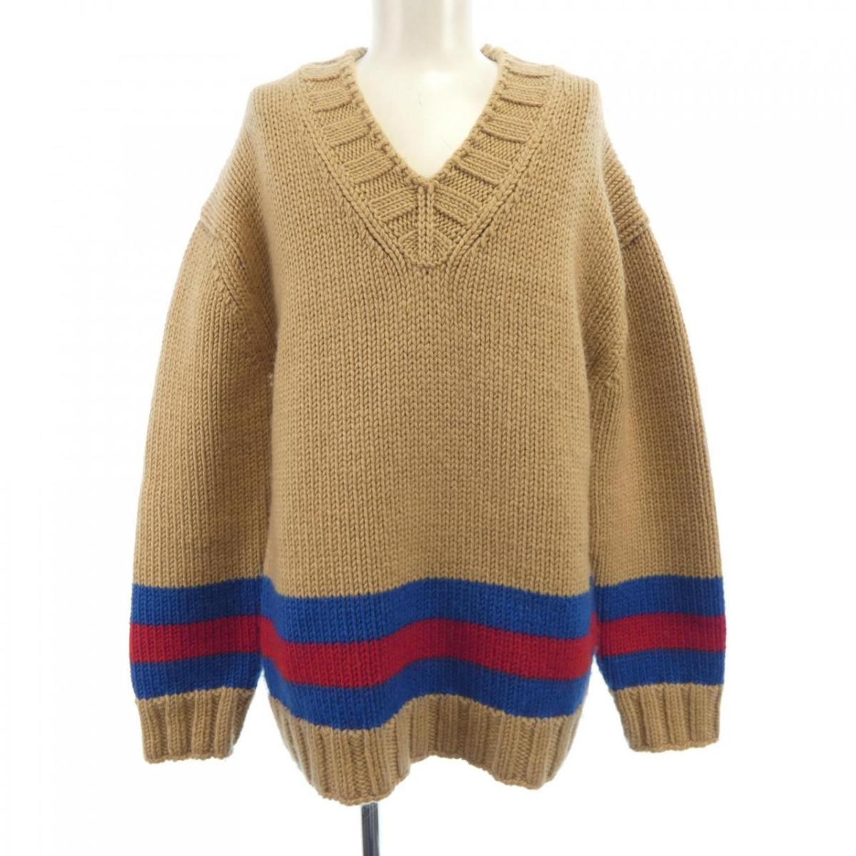 楽天市場】GUCCI GG JACQUARD BORDER KNIT Size-XL 496458-X9107