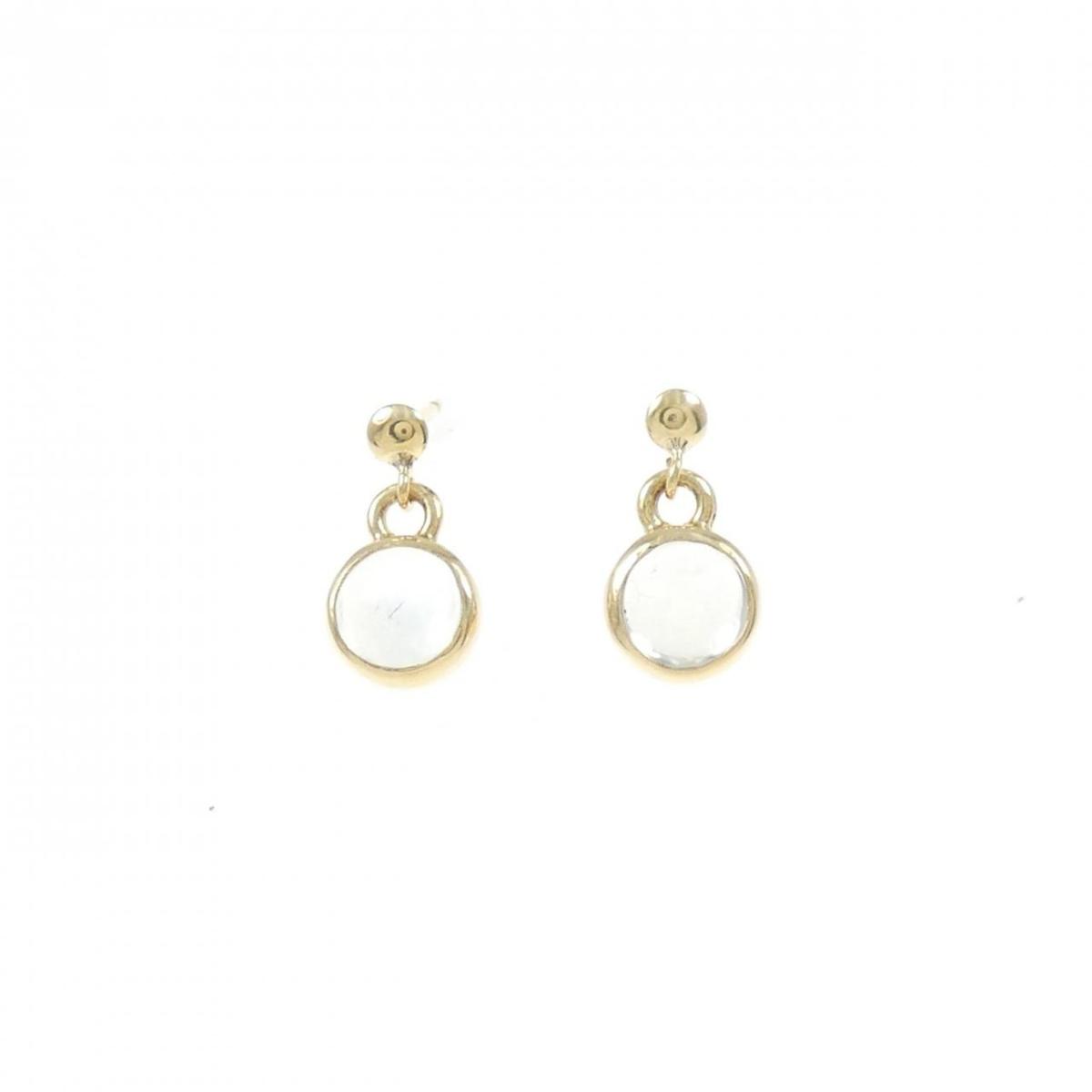 【KOMEHYO】 K18YG ムーンストーン ピアス【中古】 【コメ兵】