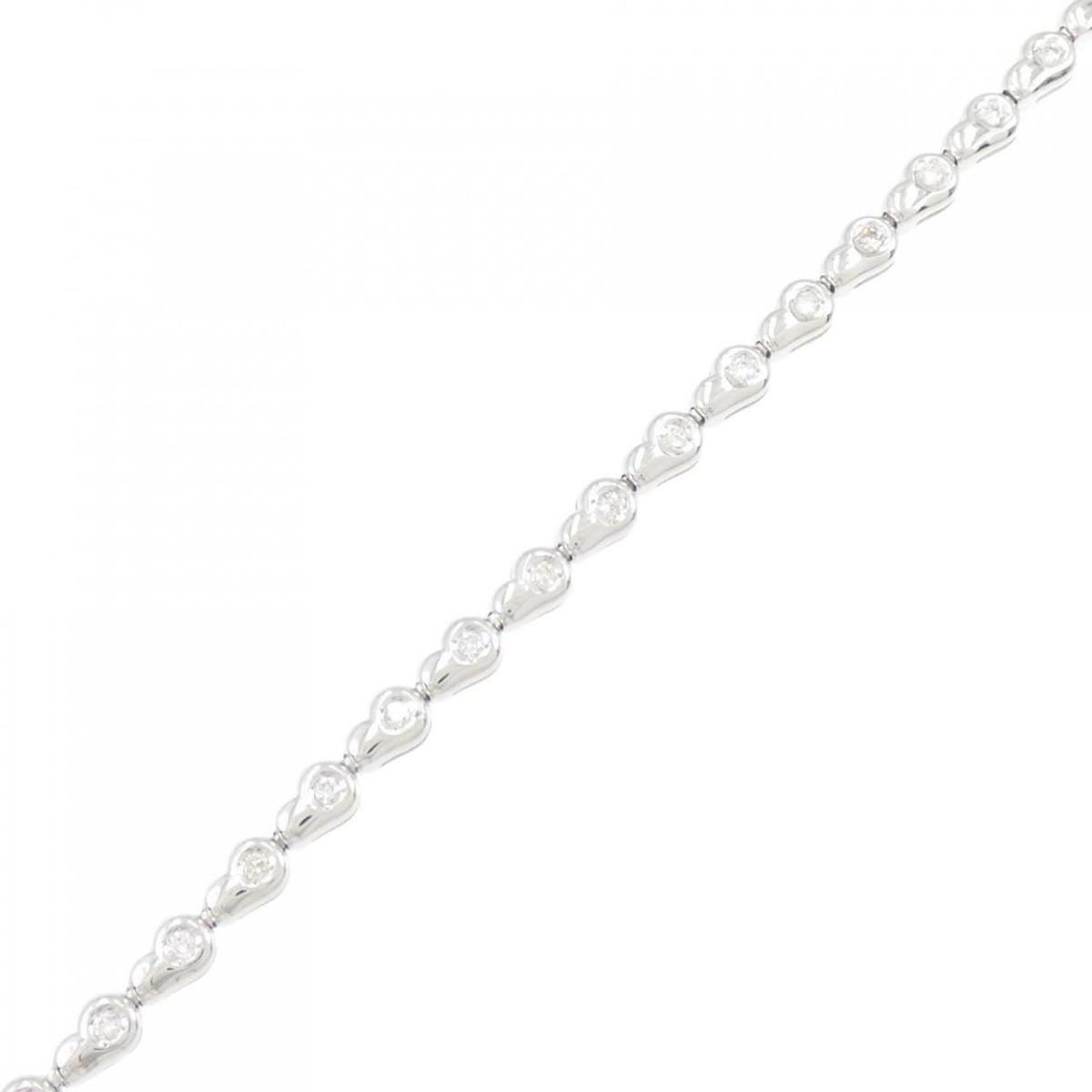 【KOMEHYO】 K18WG ダイヤモンド ブレスレット 0.50CT【中古】 【コメ兵】