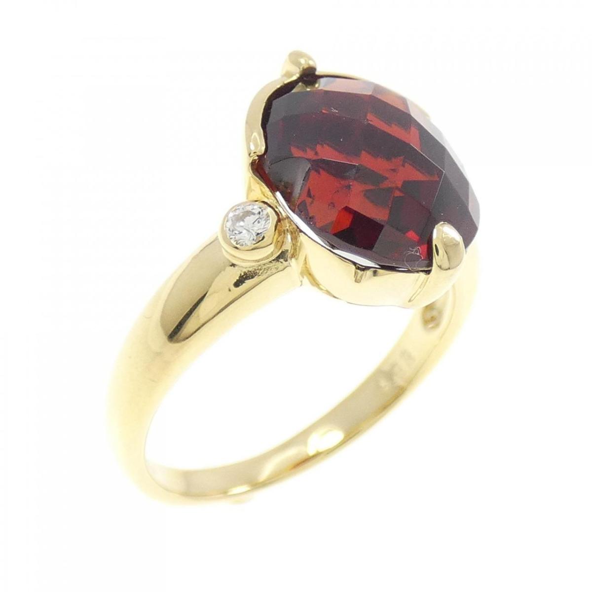 【KOMEHYO】 K18YG ガーネット リング 4.93CT【中古】 【コメ兵】