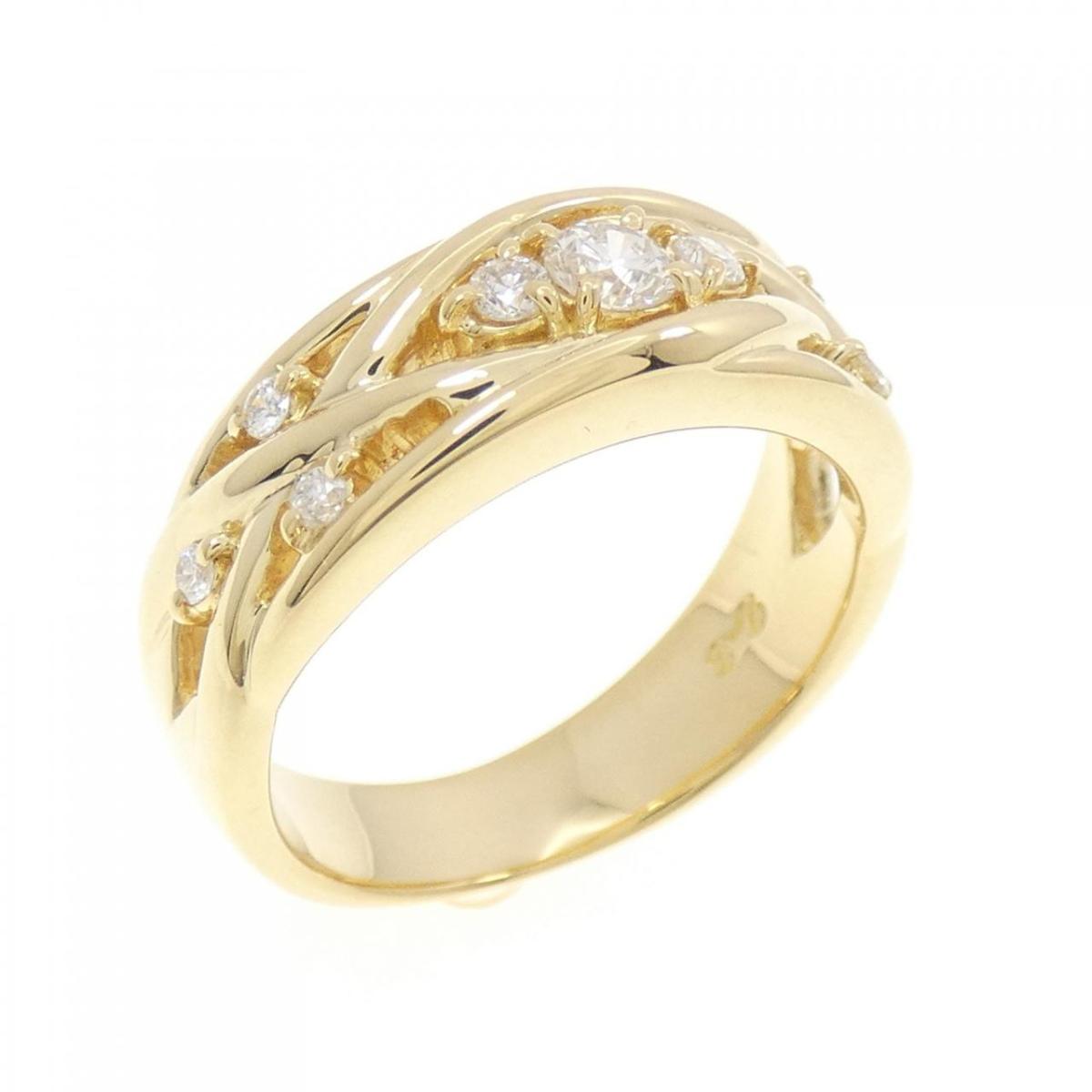 【KOMEHYO】 K18YG ダイヤモンド リング 0.28CT【中古】 【コメ兵】