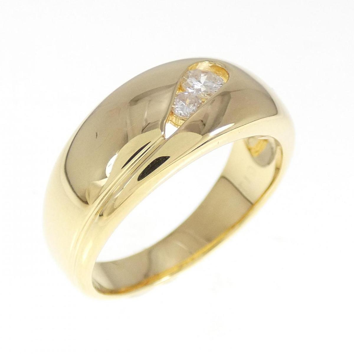 【KOMEHYO】 K18YG ダイヤモンド リング 0.13CT【中古】 【コメ兵】