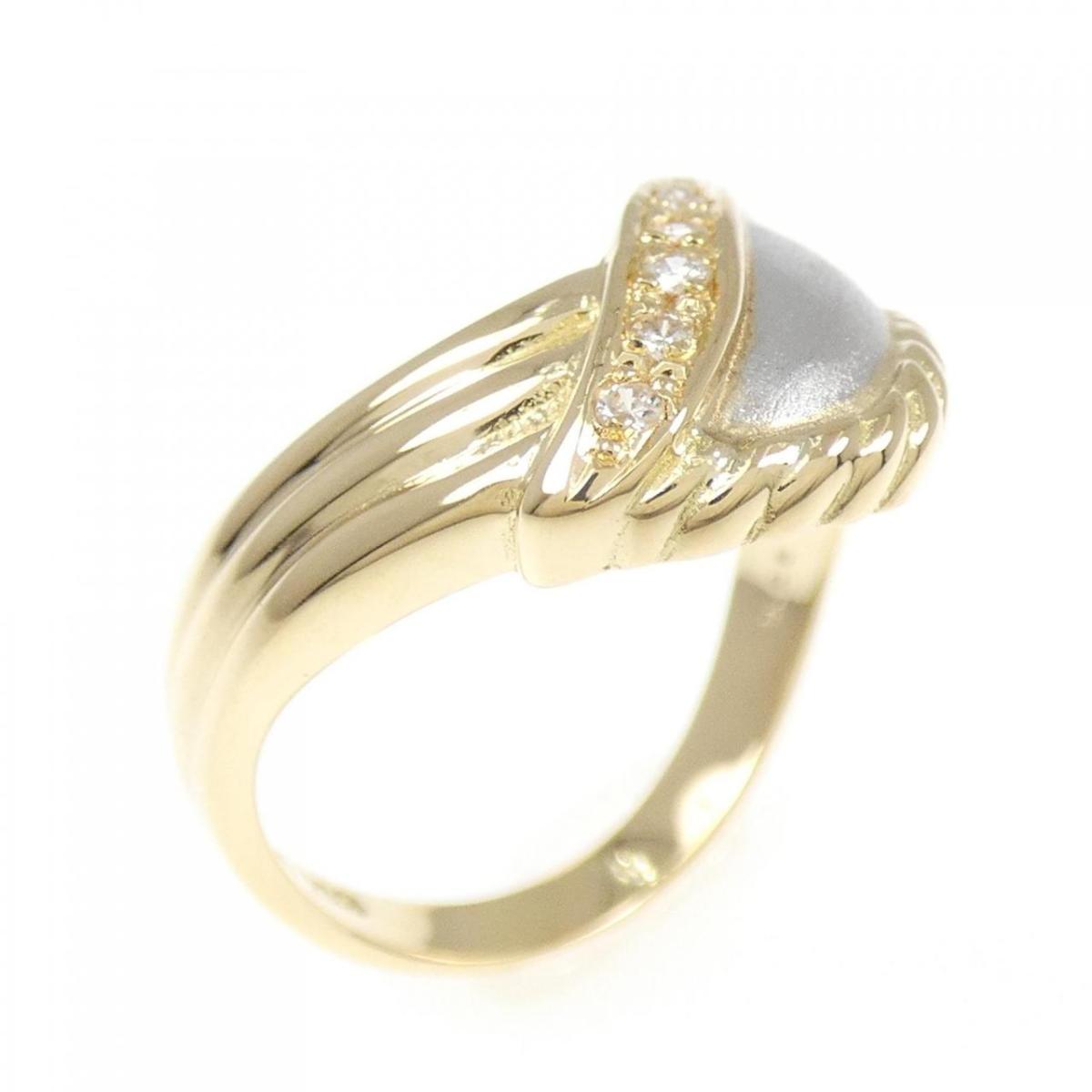 【KOMEHYO】 K18YG/PT ダイヤモンド リング 0.05CT【中古】 【コメ兵】