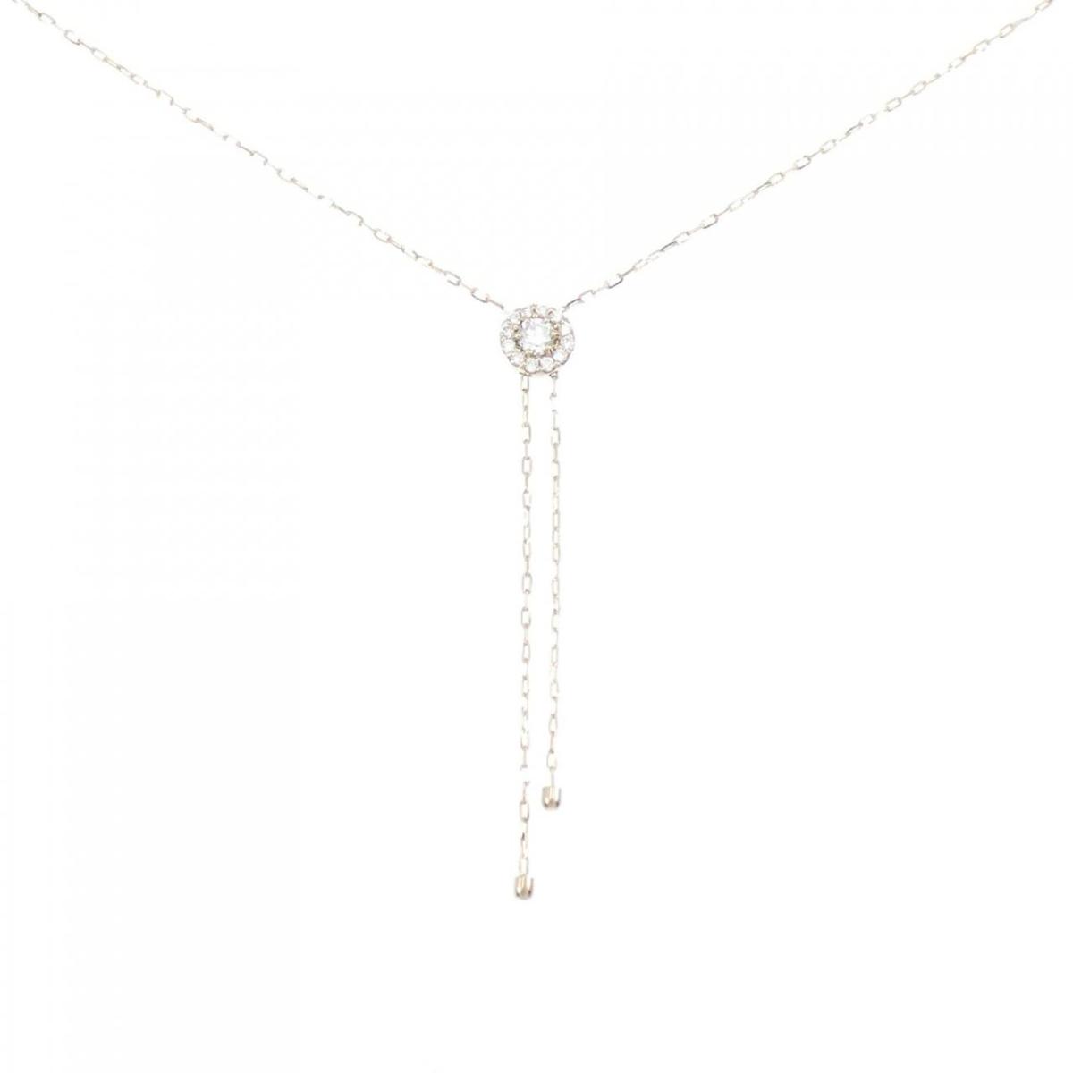 【KOMEHYO】 K18PG ダイヤモンド ネックレス 0.30CT【中古】 【コメ兵】