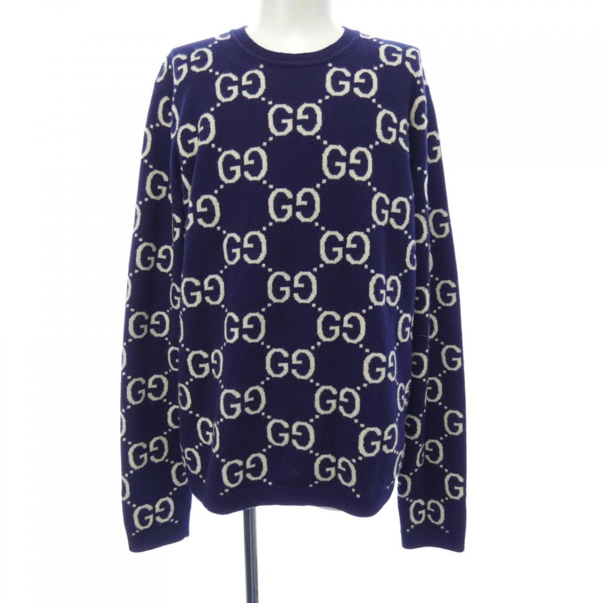 楽天市場】GUCCI GG JACQUARD BORDER KNIT Size-XL 496458-X9107