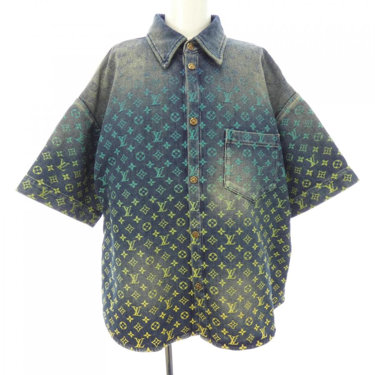 楽天市場】LOUIS VUITTON 2020AW LV Leaf Denim Baseball Shirt