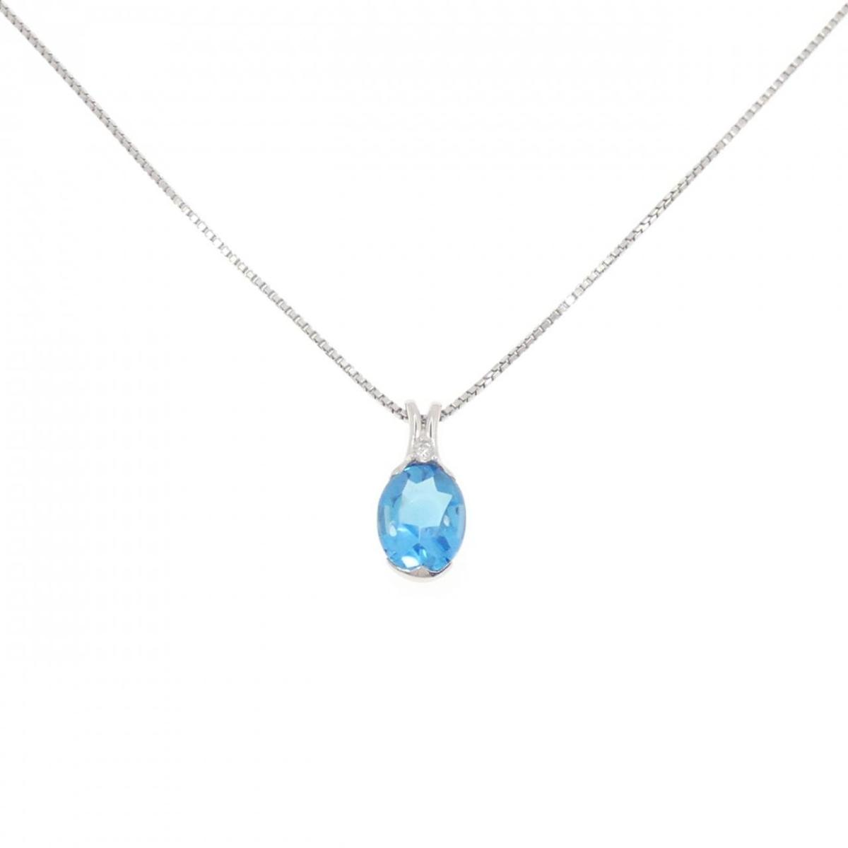 【KOMEHYO】 PT ブルートパーズ ネックレス 3.42CT【中古】 【コメ兵】 46,260円