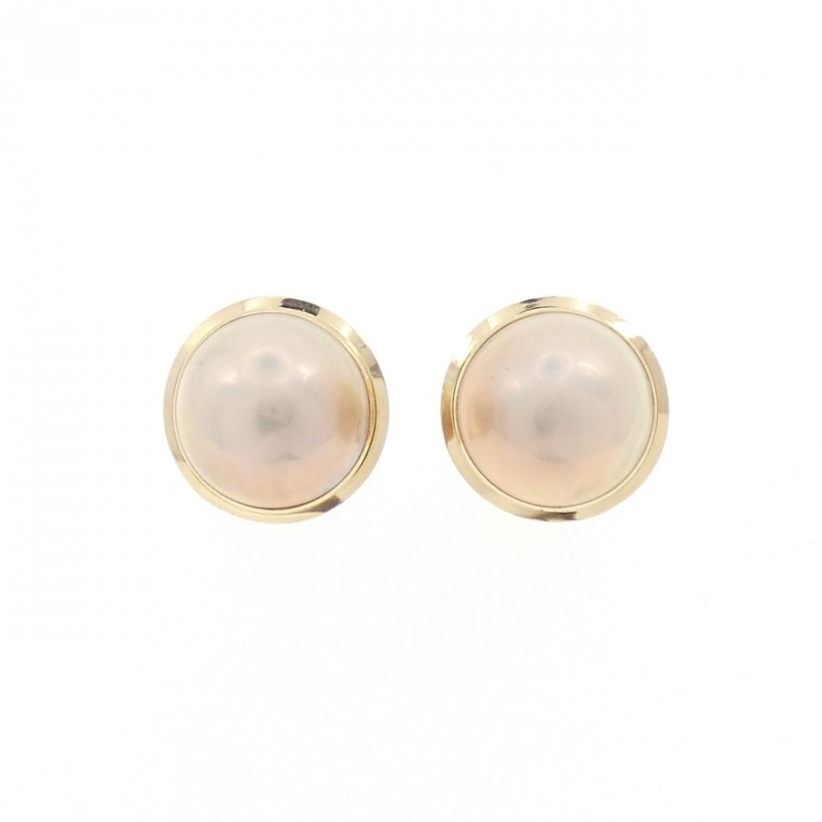 【KOMEHYO】 K18YG マベパール イヤリング【中古】 【コメ兵】