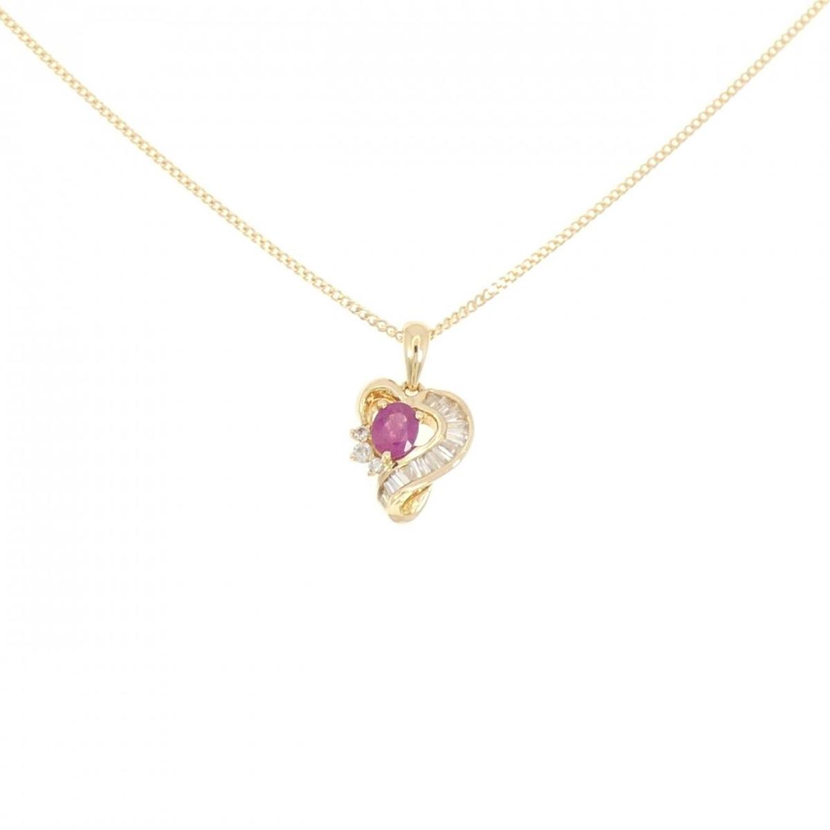 【KOMEHYO】 K18YG ルビー ネックレス【中古】 【コメ兵】|KOMEHYO ONLINESTORE 店