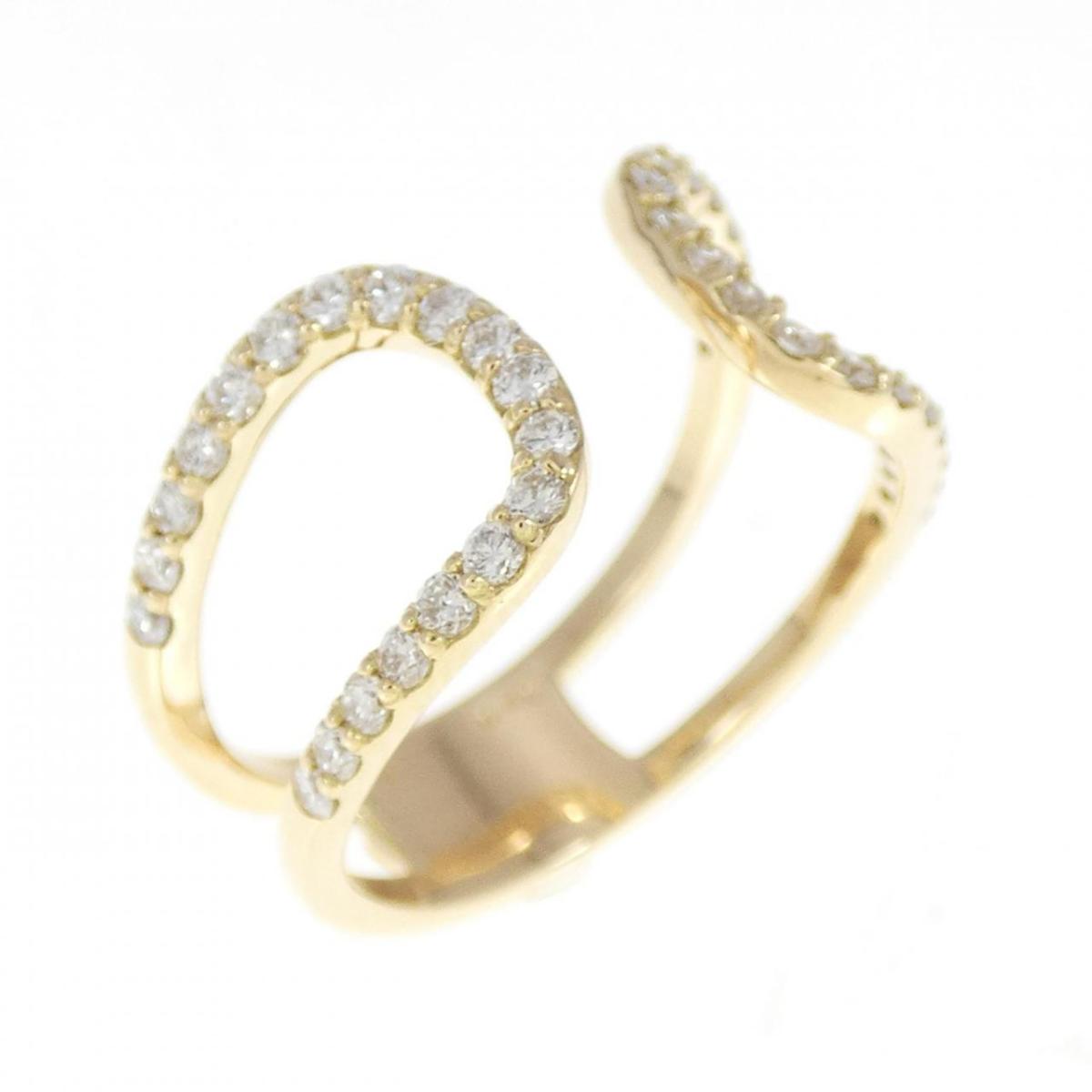 【KOMEHYO】 K18YG ダイヤモンド リング 0.40CT【中古】 【コメ兵】