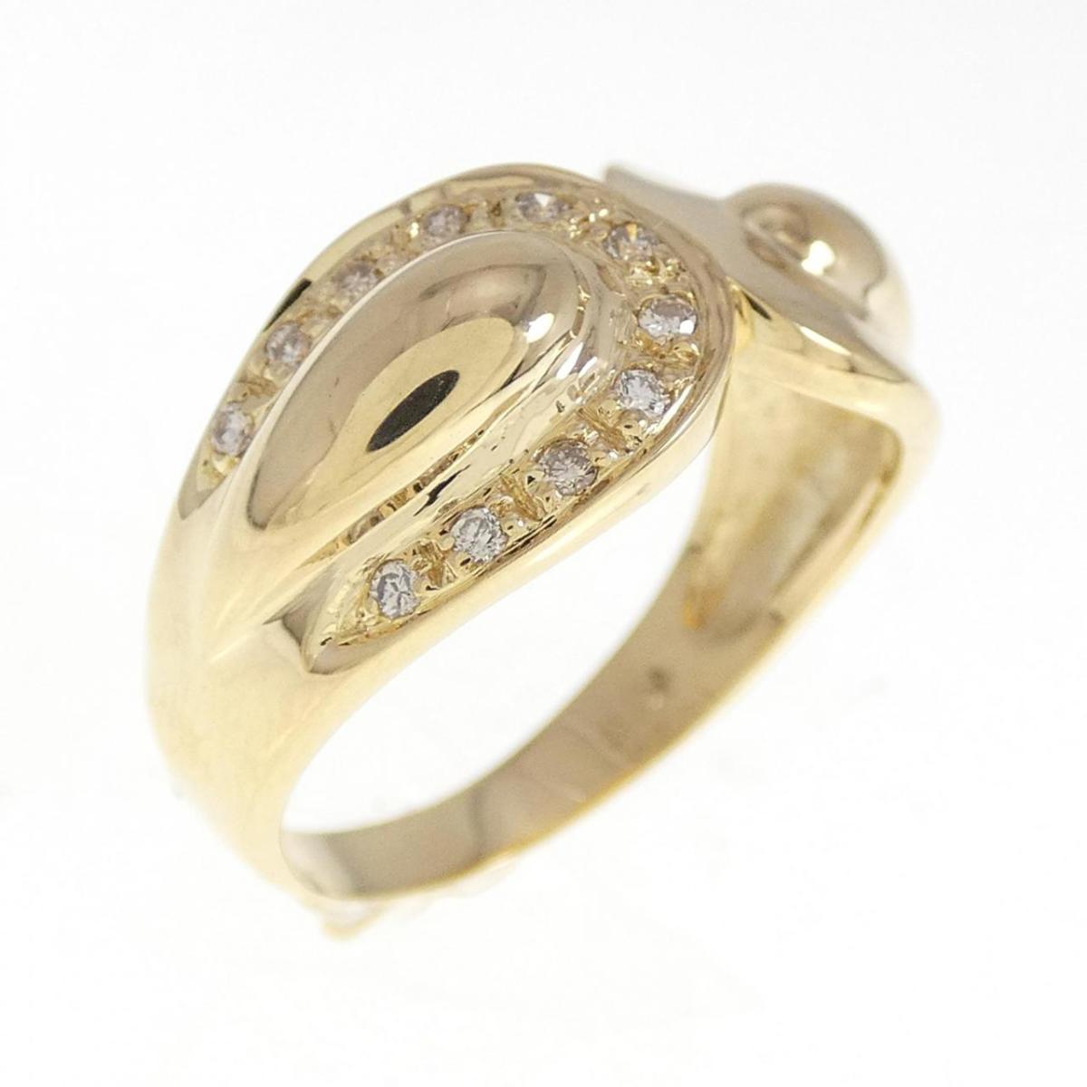 【KOMEHYO】 K18YG ダイヤモンド リング 0.08CT【中古】 【コメ兵】