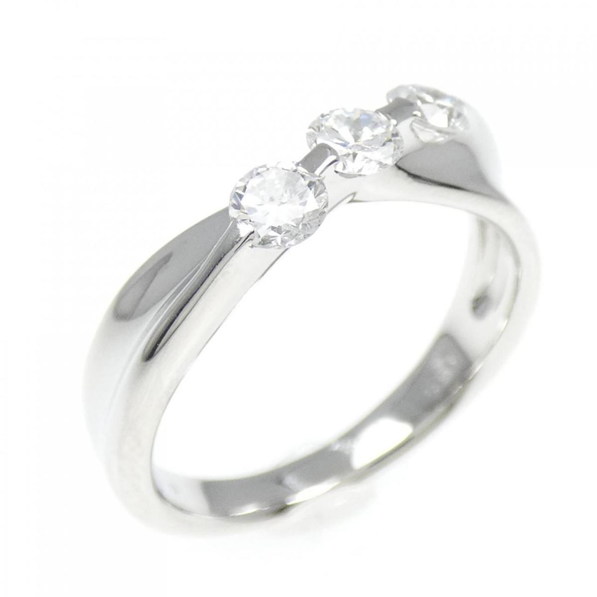 【KOMEHYO】 PT スリーストーン ダイヤモンド リング 0.50CT【中古】 【コメ兵】