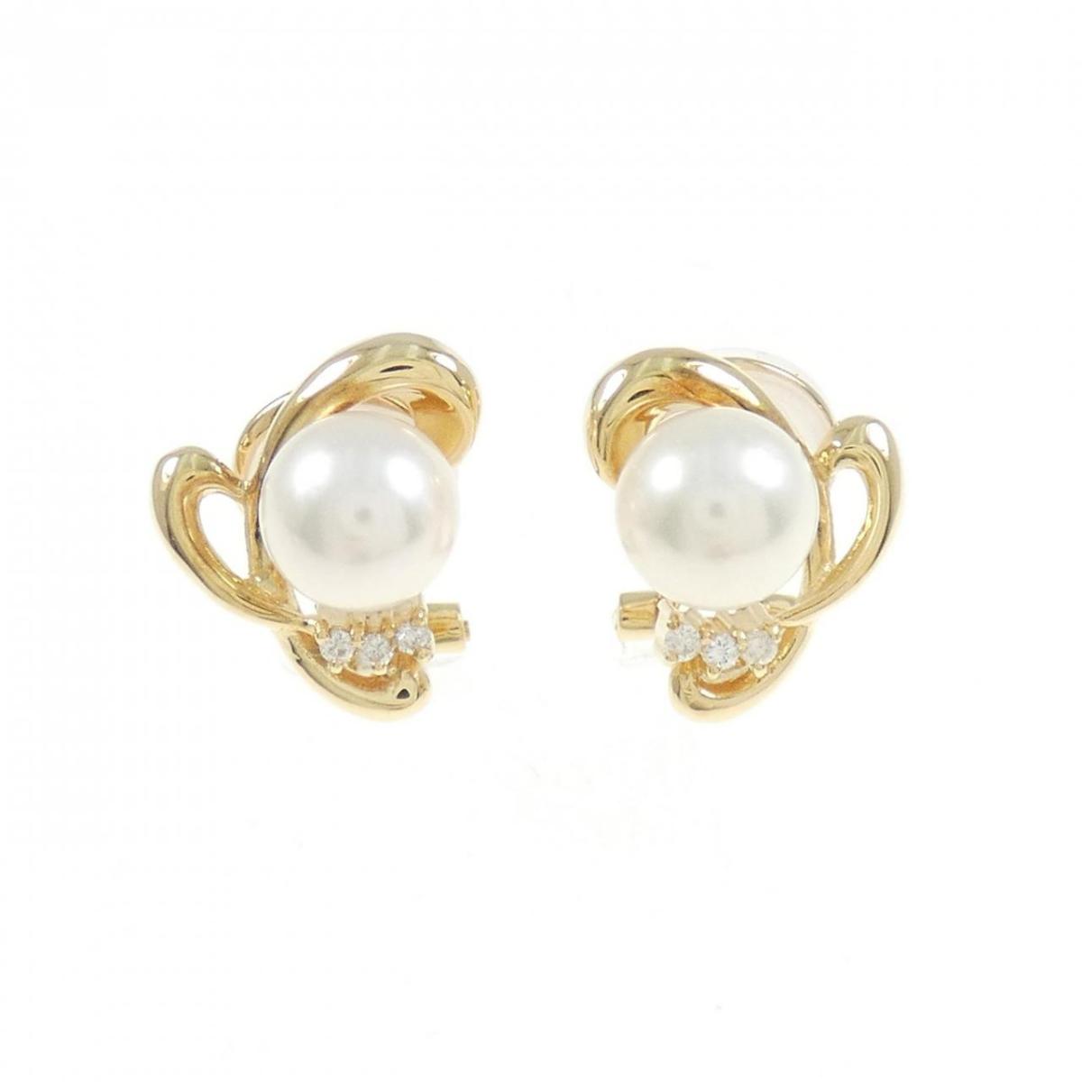K18YG アコヤパール イヤリング 6.4mm【中古】|KOMEHYO ONLINESTORE 店