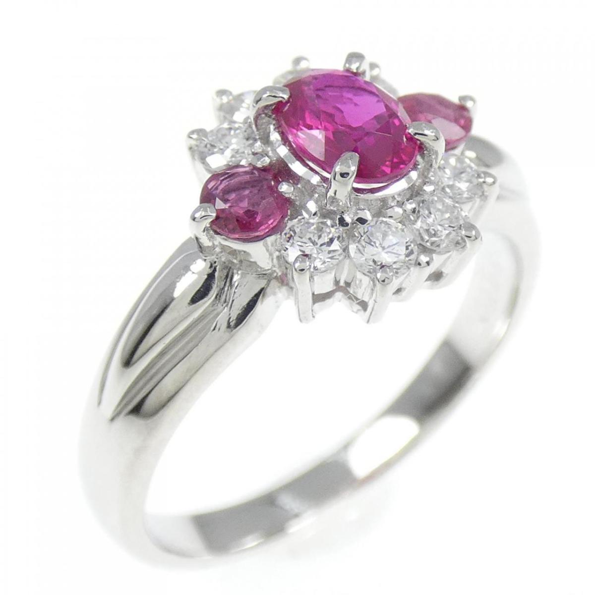 【KOMEHYO】 PT ルビー リング 0.58CT【中古】 【コメ兵】