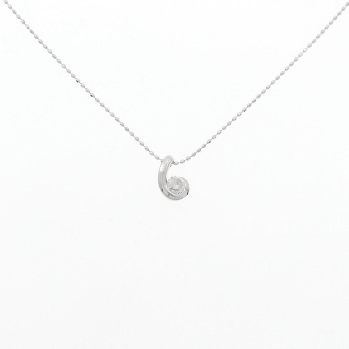 【KOMEHYO】 K18WG ダイヤモンド ネックレス 0.15CT【中古】 【コメ兵】