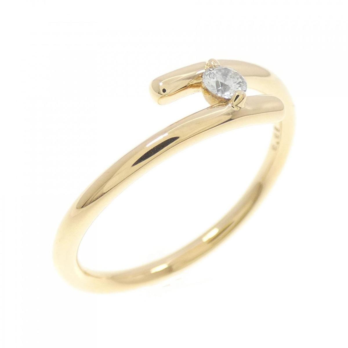 【KOMEHYO】 K18YG ダイヤモンド リング 0.08CT【中古】 【コメ兵】