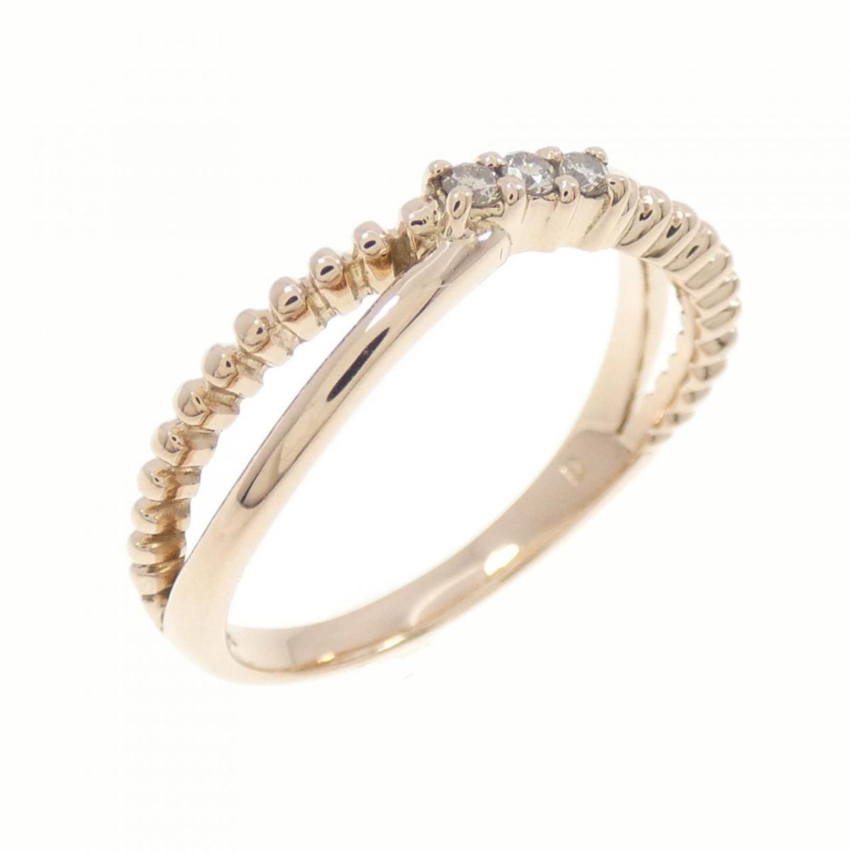 【KOMEHYO】 K18PG スリーストーン ダイヤモンド リング【中古】 【コメ兵】｜KOMEHYO ONLINESTORE 店