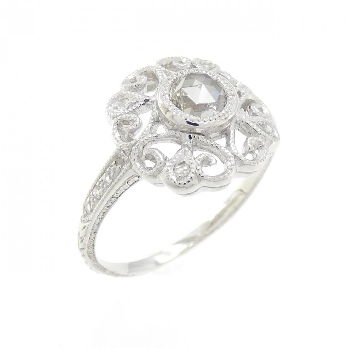 【KOMEHYO】 750WG ダイヤモンド リング 0.27CT【中古】 【コメ兵】