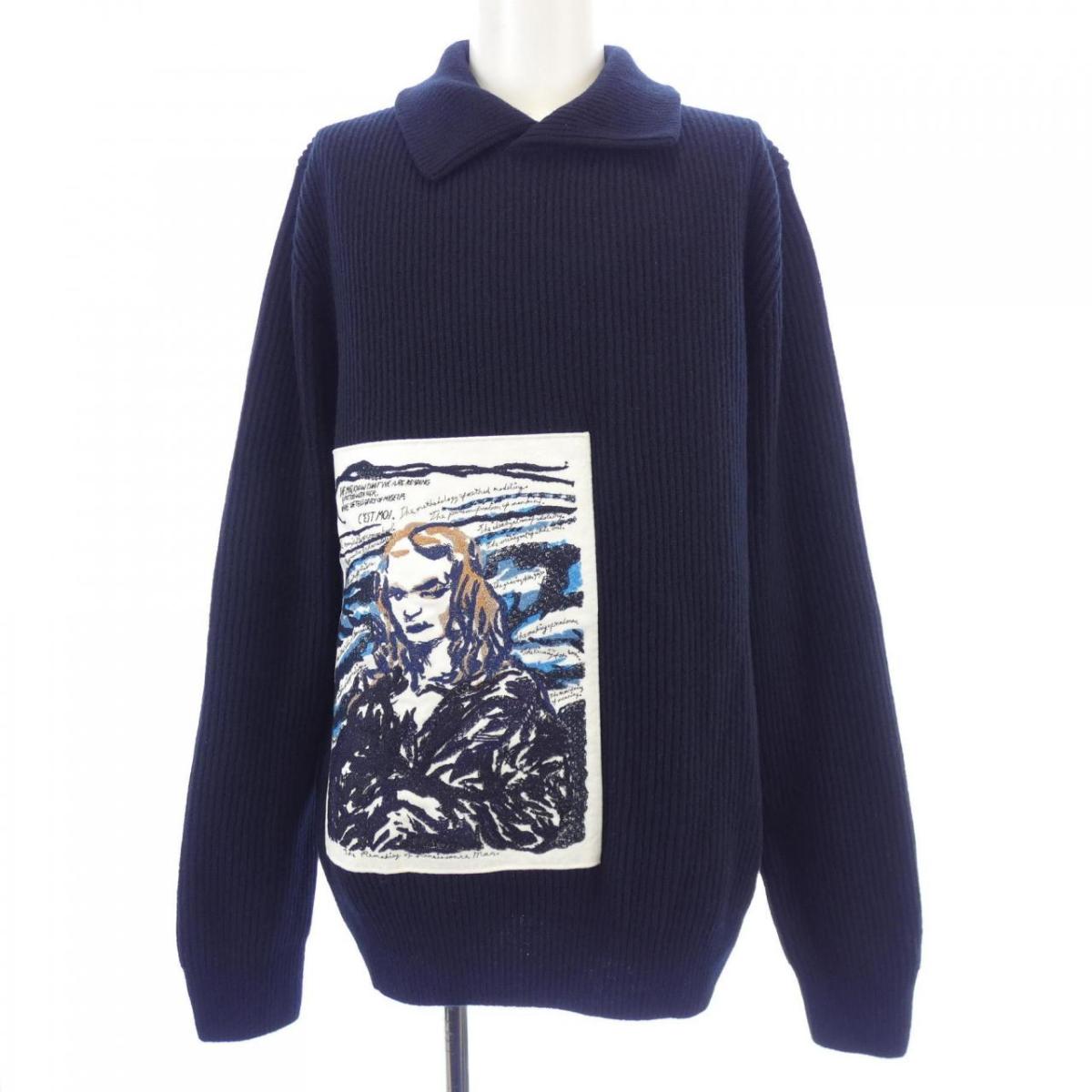DIOR OBLIQUEメンズニット ネイビー ★確実正規品★ Dior Essentials For Men | DIOR