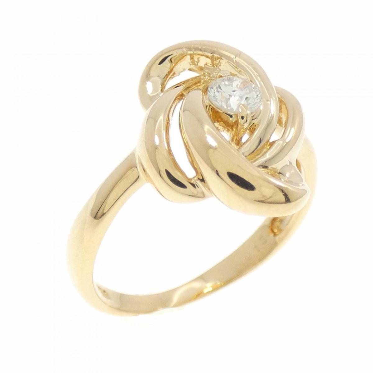 【KOMEHYO】 K18YG ダイヤモンド リング 0.15CT【中古】 【コメ兵】