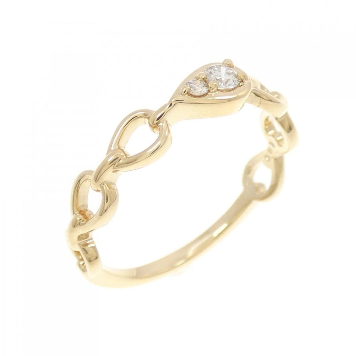 【KOMEHYO】 K18YG ダイヤモンド リング 0.07CT【中古】 【コメ兵】