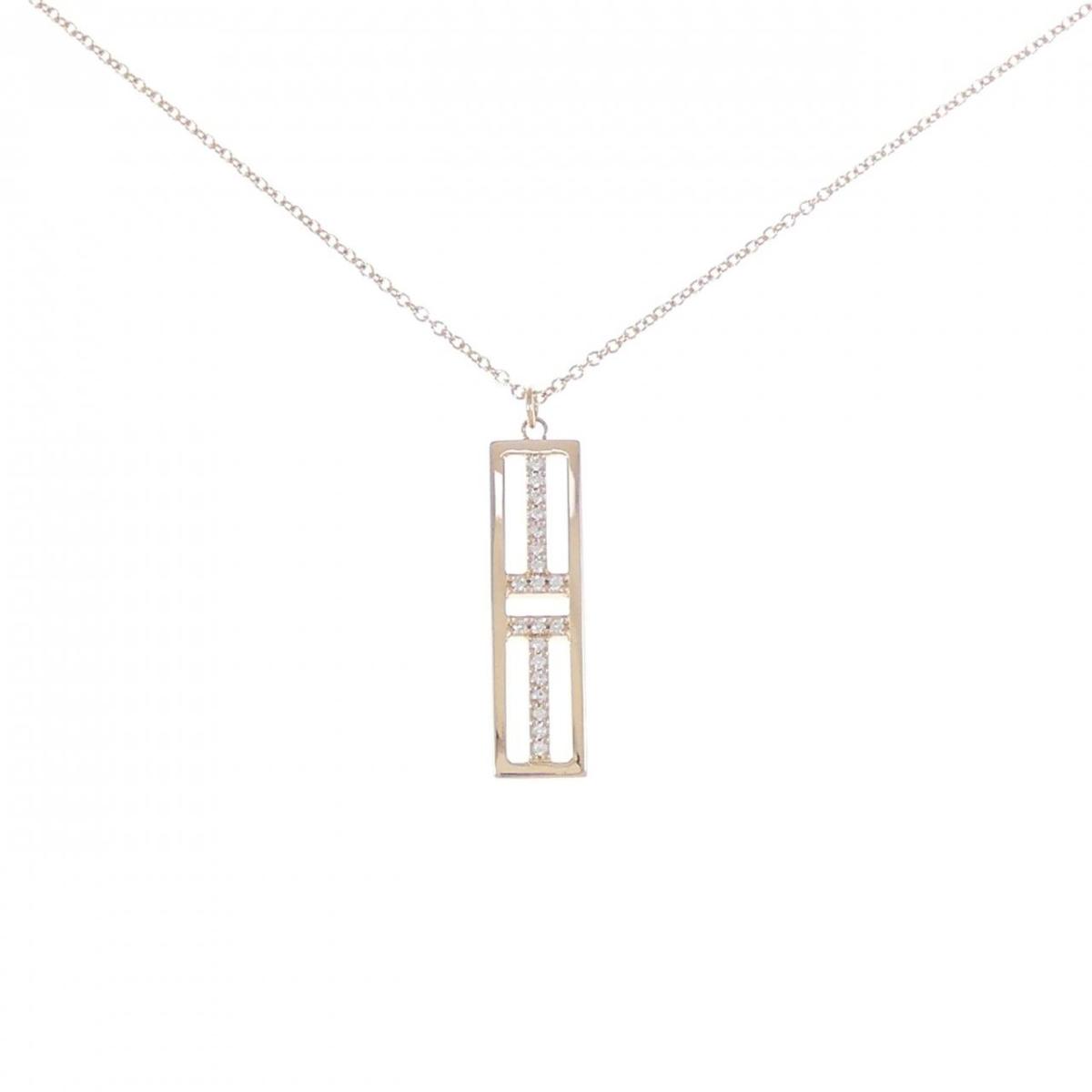 Tiffany&Co.T/ Twoオープンバーティカルバーダイヤモンドネックレス ティファニー TIFFANY&Co. Tトゥー オープン バーティカル バー
