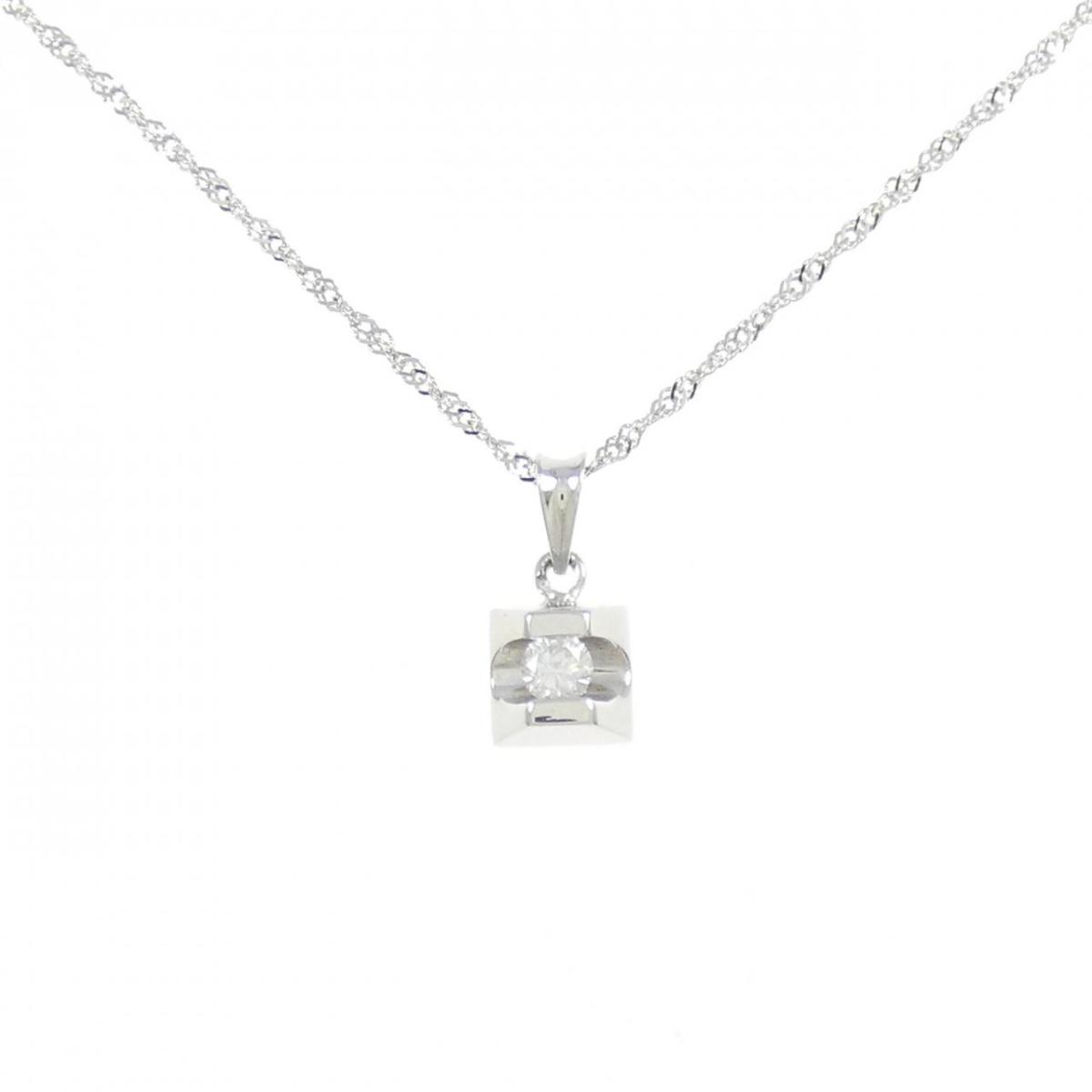 【KOMEHYO】 18KWG/750WG ダイヤモンド ネックレス 0.10CT【中古】 【コメ兵】 40,170円
