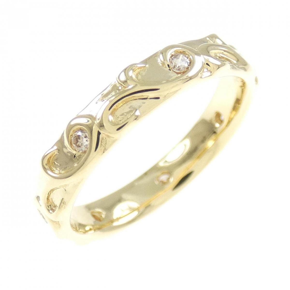 【KOMEHYO】 K18YG ダイヤモンド リング 0.10CT【中古】 【コメ兵】