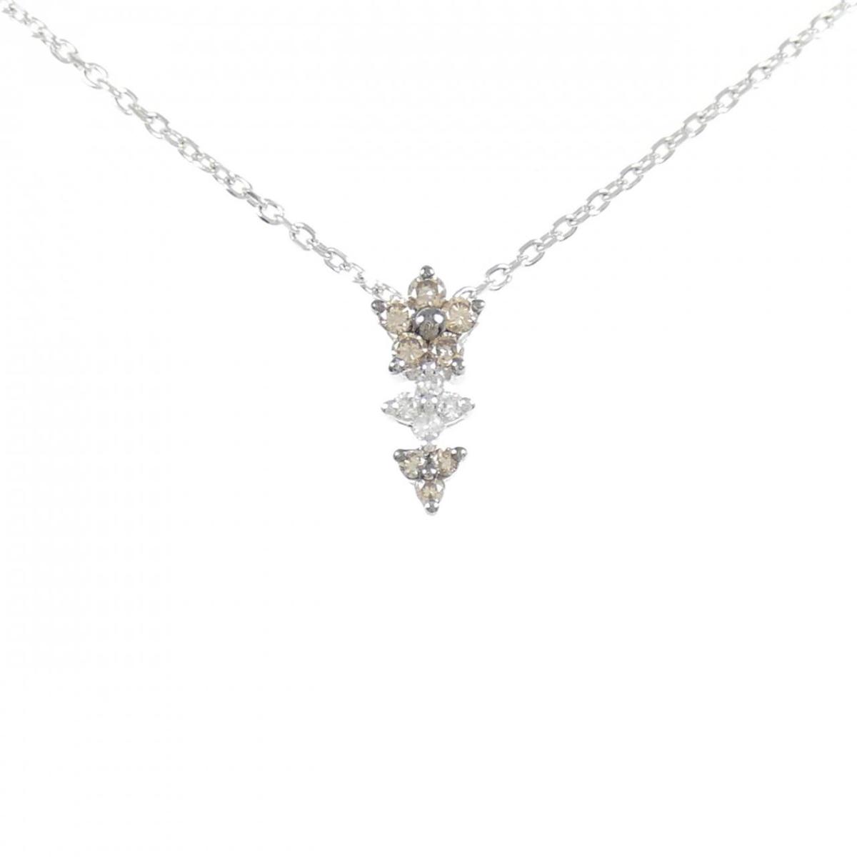 【KOMEHYO】 K18WG フラワー ダイヤモンド ネックレス 0.18CT【中古】 【コメ兵】｜KOMEHYO ONLINESTORE 店